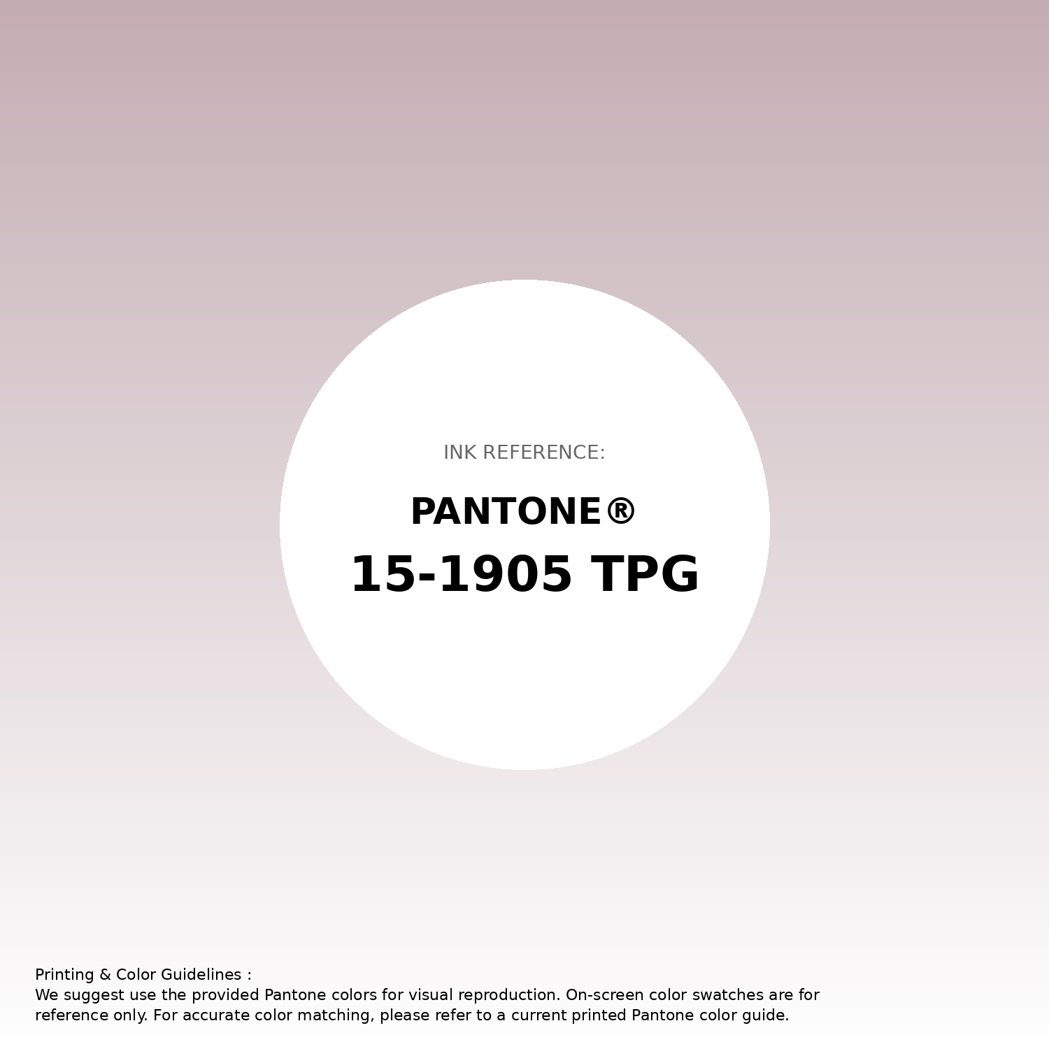 Stunning gradient artwork featuring Pantone 15-1905 Tpg Burnished Lilac Color | Hex color Code #c3adb3. Beautiful color transitions perfect for modern designs and backgrounds. #gradient #colorart #design #c3adb3