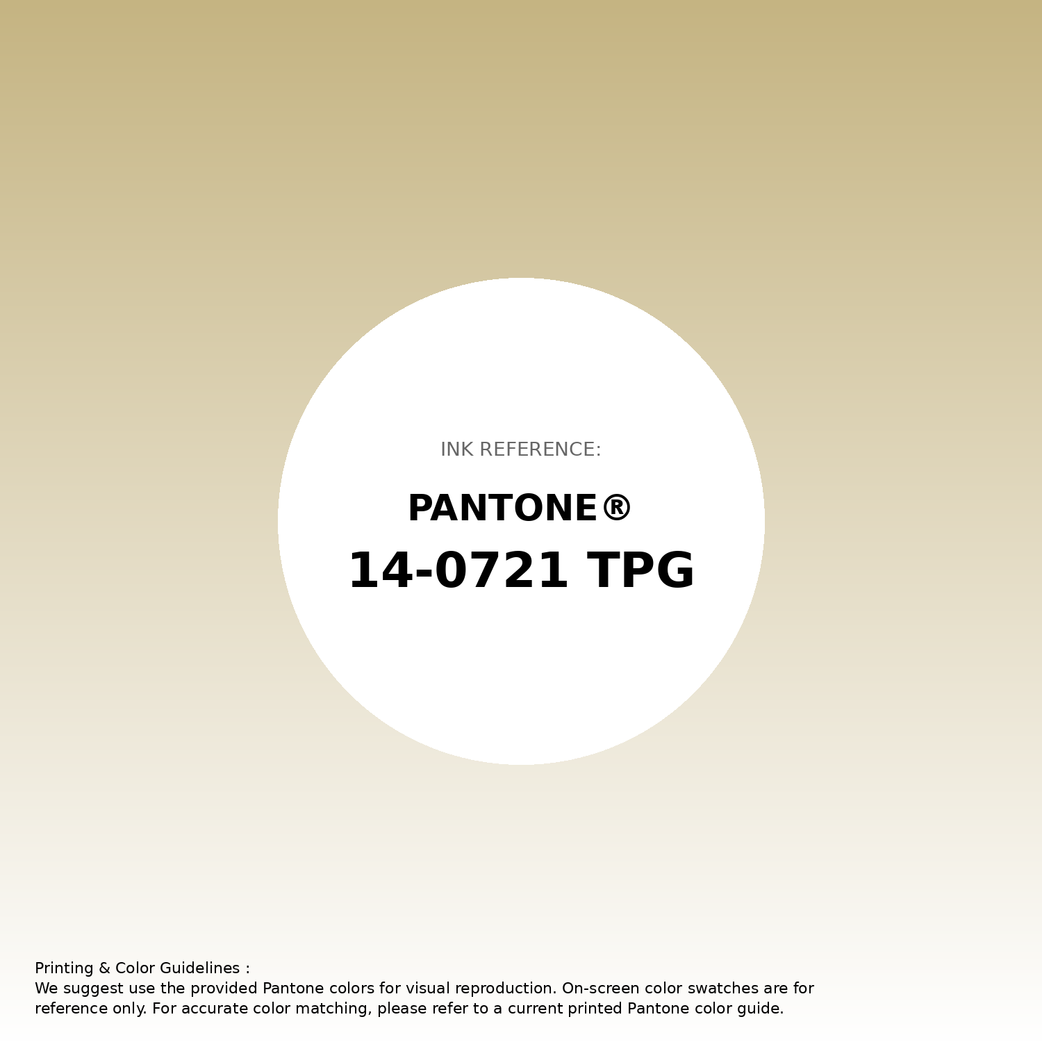 Stunning gradient artwork featuring Pantone 14-0721 Tpg Hemp Color | Hex color Code #c5b482. Beautiful color transitions perfect for modern designs and backgrounds. #gradient #colorart #design #c5b482