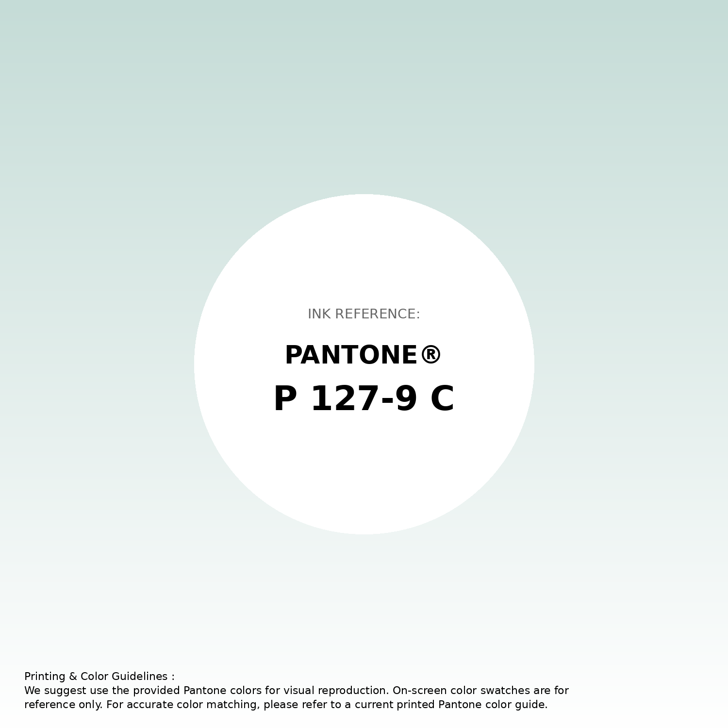 Stunning gradient artwork featuring Pantone P 127-9 C Color | Hex color Code #c5dcd7. Beautiful color transitions perfect for modern designs and backgrounds. #gradient #colorart #design #c5dcd7