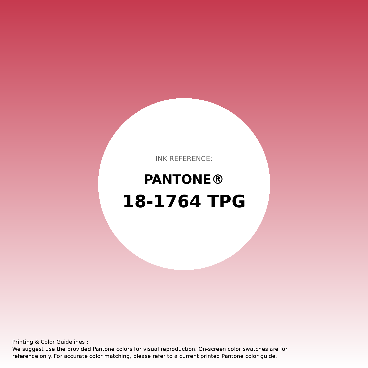 Stunning gradient artwork featuring Pantone 18-1764 Tpg Lollipop Color | Hex color Code #c63a4f. Beautiful color transitions perfect for modern designs and backgrounds. #gradient #colorart #design #c63a4f