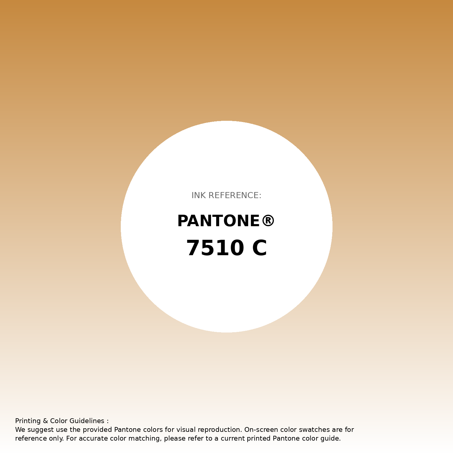 Stunning gradient artwork featuring Pantone 7510 C Color | Hex color Code #c6893f. Beautiful color transitions perfect for modern designs and backgrounds. #gradient #colorart #design #c6893f
