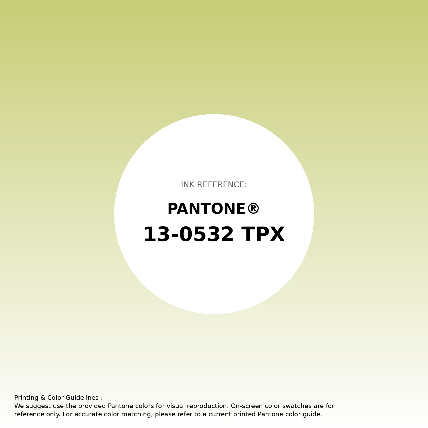 Stunning gradient artwork featuring Pantone 13-0532 Tpx Celery Green Color | Hex color Code #c7cd75. Beautiful color transitions perfect for modern designs and backgrounds. #gradient #colorart #design #c7cd75