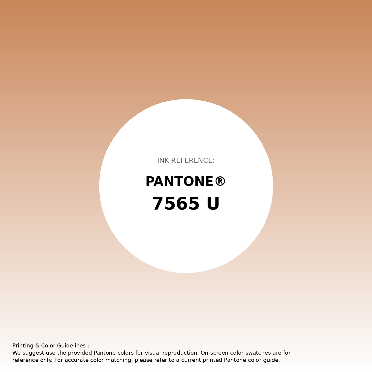 Stunning gradient artwork featuring Pantone 7565 U Color | Hex color Code #c98659. Beautiful color transitions perfect for modern designs and backgrounds. #gradient #colorart #design #c98659