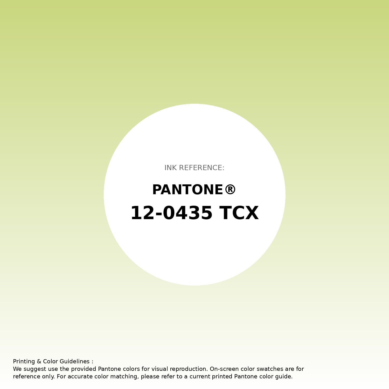 Hex Color #c9d77e | Printing Match PANTONE 12-0435 TCX | Color