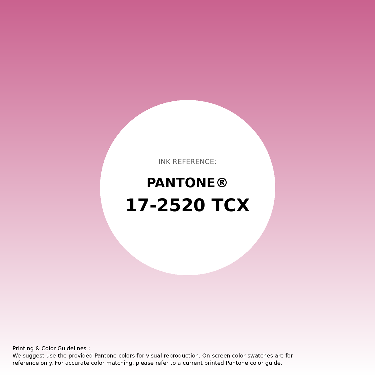 Stunning gradient artwork featuring Pantone 17-2520 Tcx Ibis Rose Color | Hex color Code #ca628f. Beautiful color transitions perfect for modern designs and backgrounds. #gradient #colorart #design #ca628f