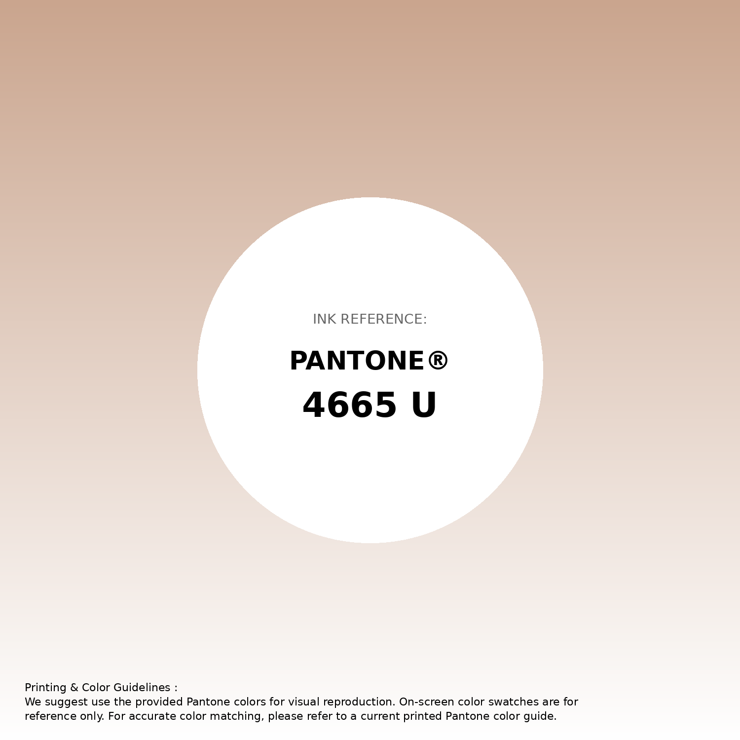 Stunning gradient artwork featuring Pantone 4665 U Color | Hex color Code #caa58e. Beautiful color transitions perfect for modern designs and backgrounds. #gradient #colorart #design #caa58e