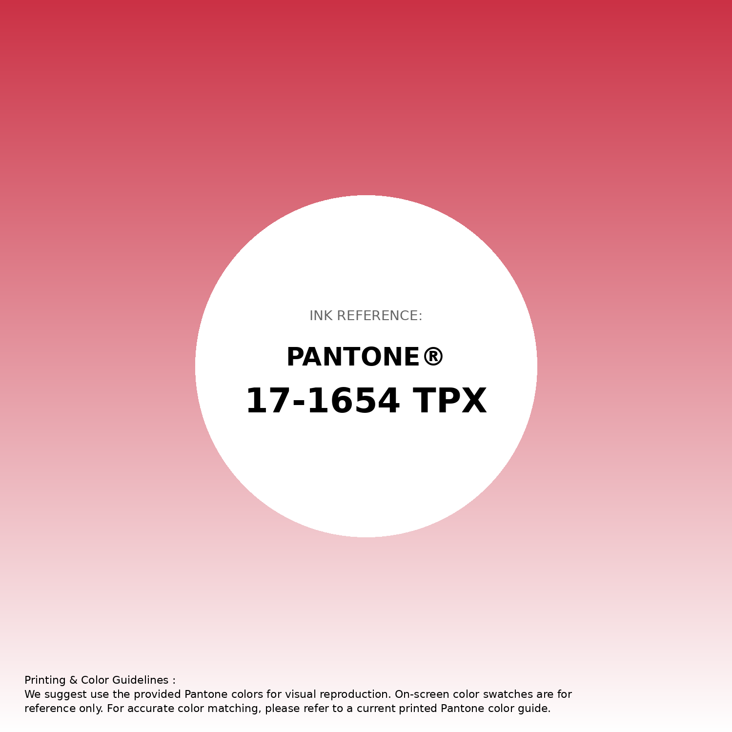 Stunning gradient artwork featuring Pantone 17-1654 Tpx Poinsettia Color | Hex color Code #cb3145. Beautiful color transitions perfect for modern designs and backgrounds. #gradient #colorart #design #cb3145