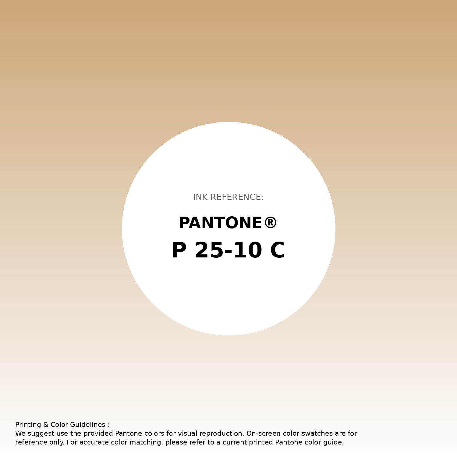 Stunning gradient artwork featuring Pantone P 25-10 C Color | Hex color Code #cca677. Beautiful color transitions perfect for modern designs and backgrounds. #gradient #colorart #design #cca677