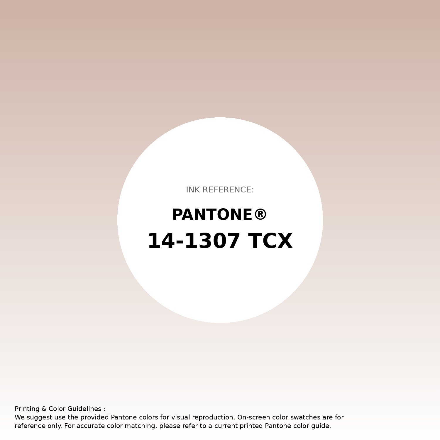 Stunning gradient artwork featuring Pantone 14-1307 Tcx Rose Dust Color | Hex color Code #cdb2a5. Beautiful color transitions perfect for modern designs and backgrounds. #gradient #colorart #design #cdb2a5