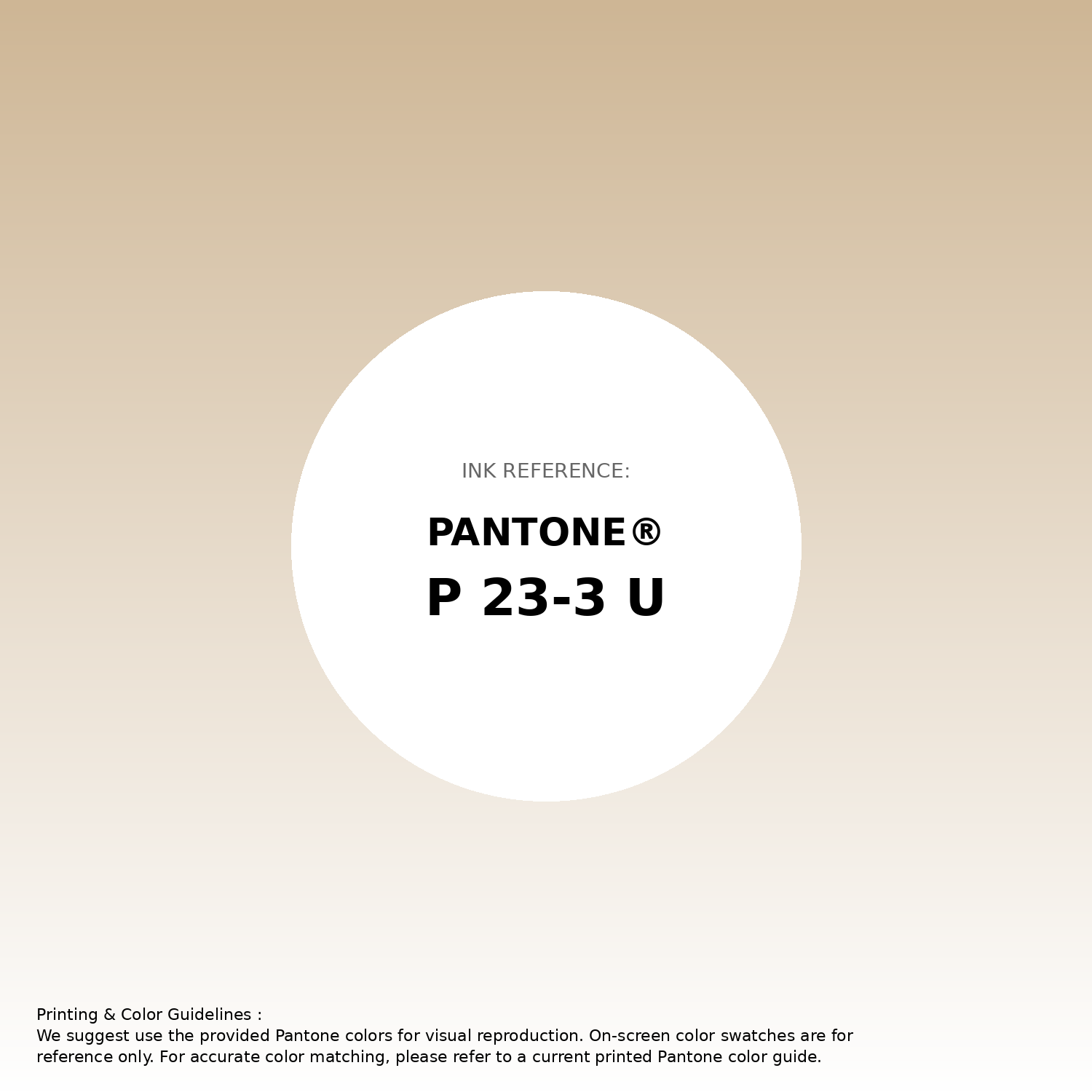 Stunning gradient artwork featuring Pantone P 23-3 U Color | Hex color Code #ceb695. Beautiful color transitions perfect for modern designs and backgrounds. #gradient #colorart #design #ceb695
