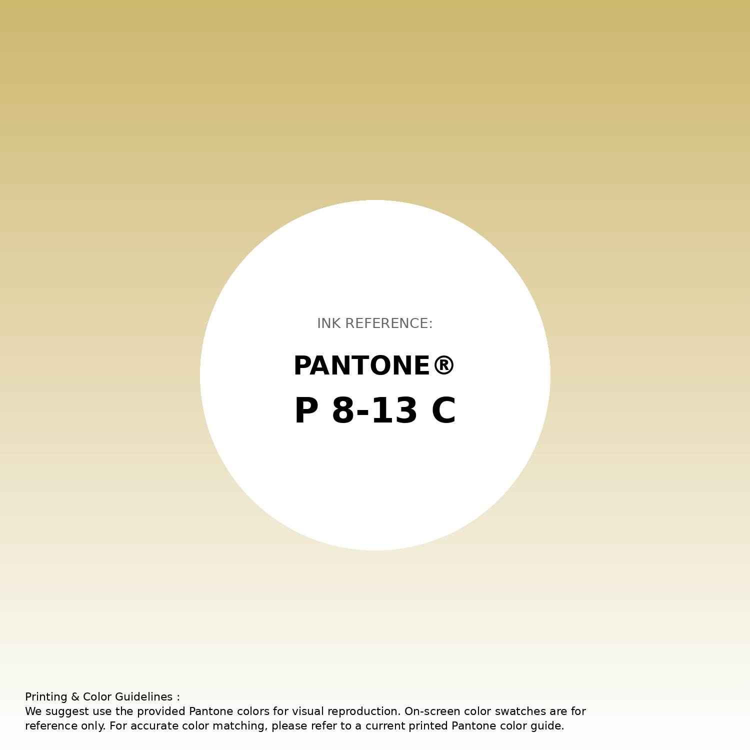 Stunning gradient artwork featuring Pantone P 8-13 C Color | Hex color Code #ceb86e. Beautiful color transitions perfect for modern designs and backgrounds. #gradient #colorart #design #ceb86e