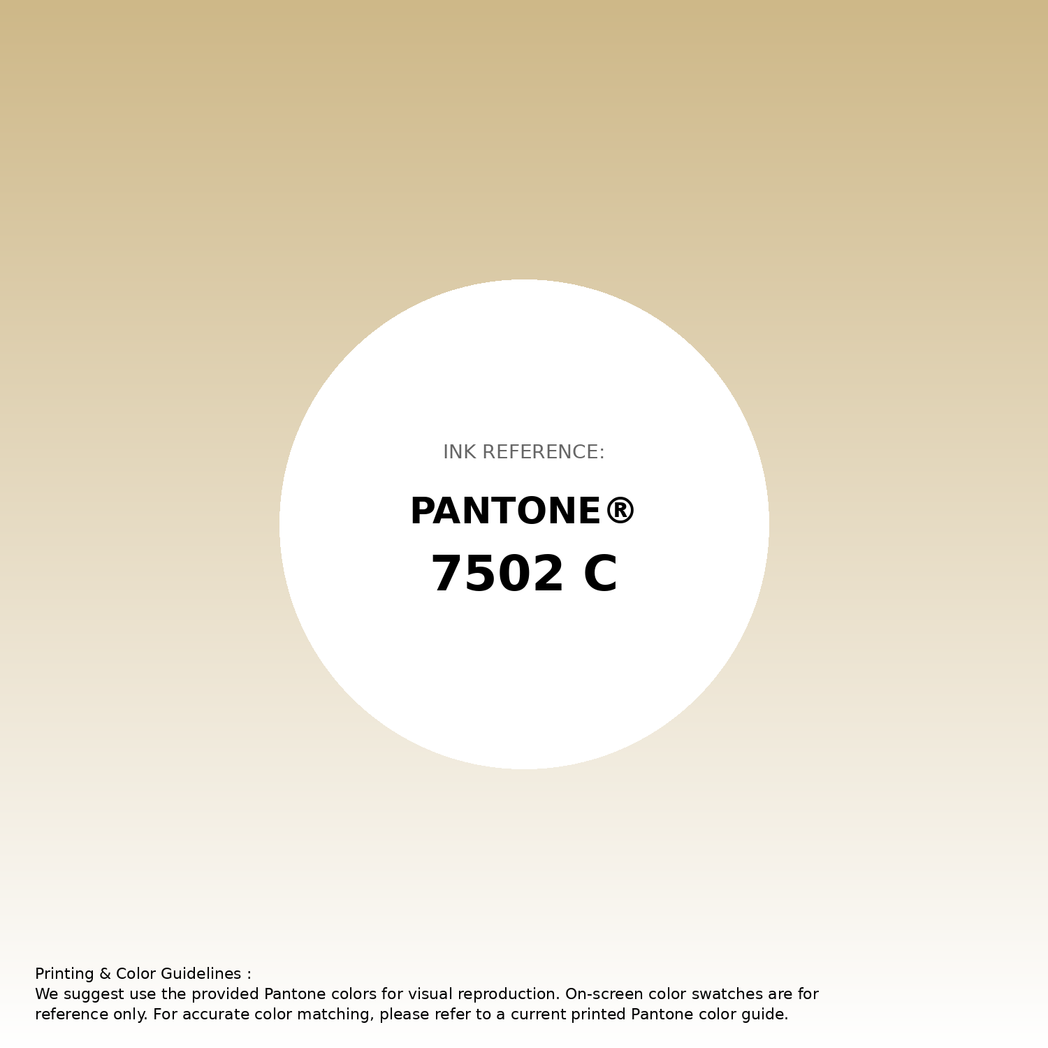 Stunning gradient artwork featuring Pantone 7502 C Color | Hex color Code #ceb888. Beautiful color transitions perfect for modern designs and backgrounds. #gradient #colorart #design #ceb888