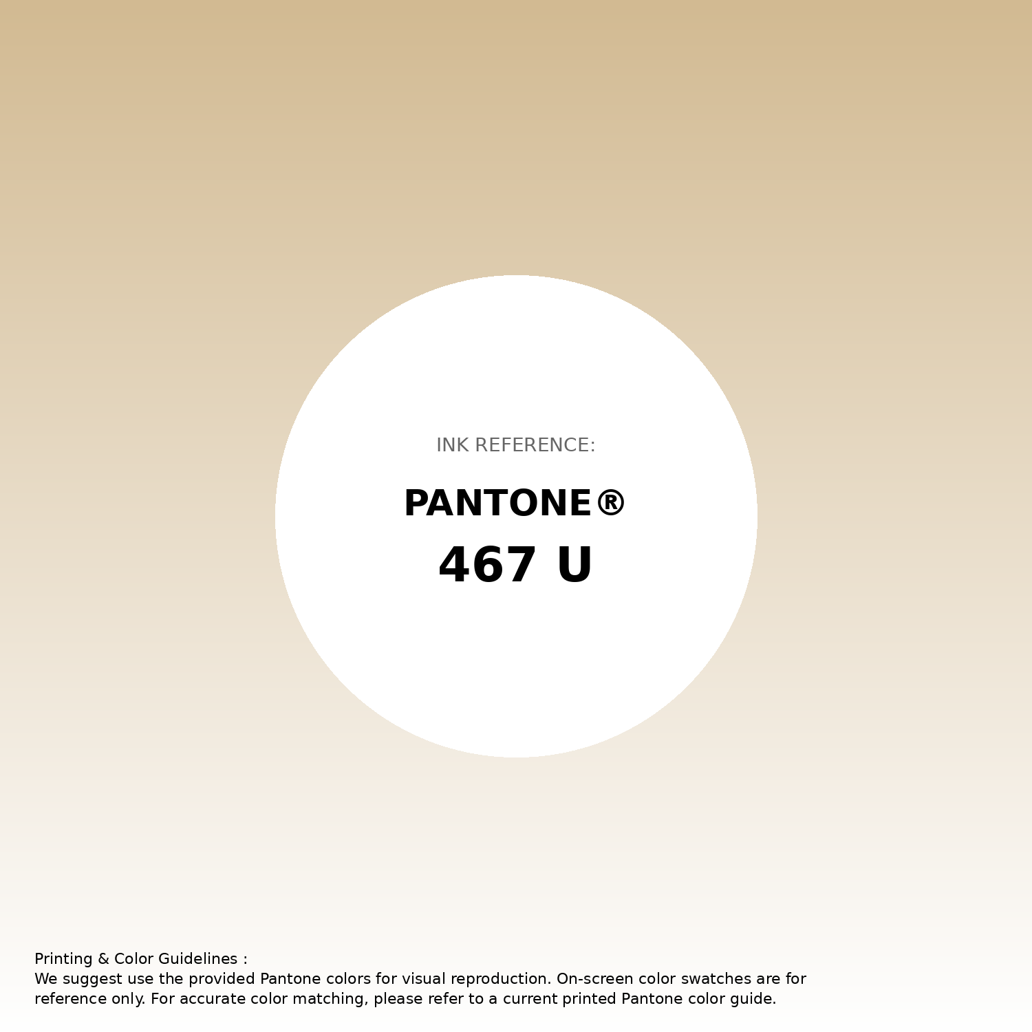 Stunning gradient artwork featuring Pantone 467 U Color | Hex color Code #d2ba92. Beautiful color transitions perfect for modern designs and backgrounds. #gradient #colorart #design #d2ba92