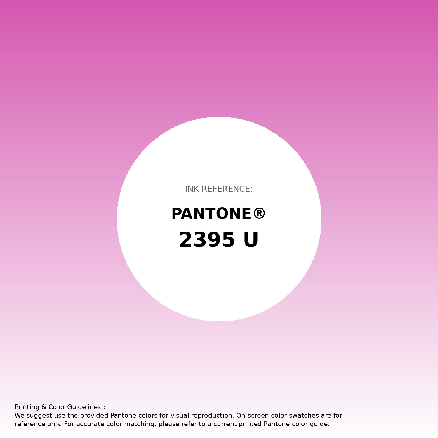 Stunning gradient artwork featuring Pantone 2395 U Color | Hex color Code #d557af. Beautiful color transitions perfect for modern designs and backgrounds. #gradient #colorart #design #d557af