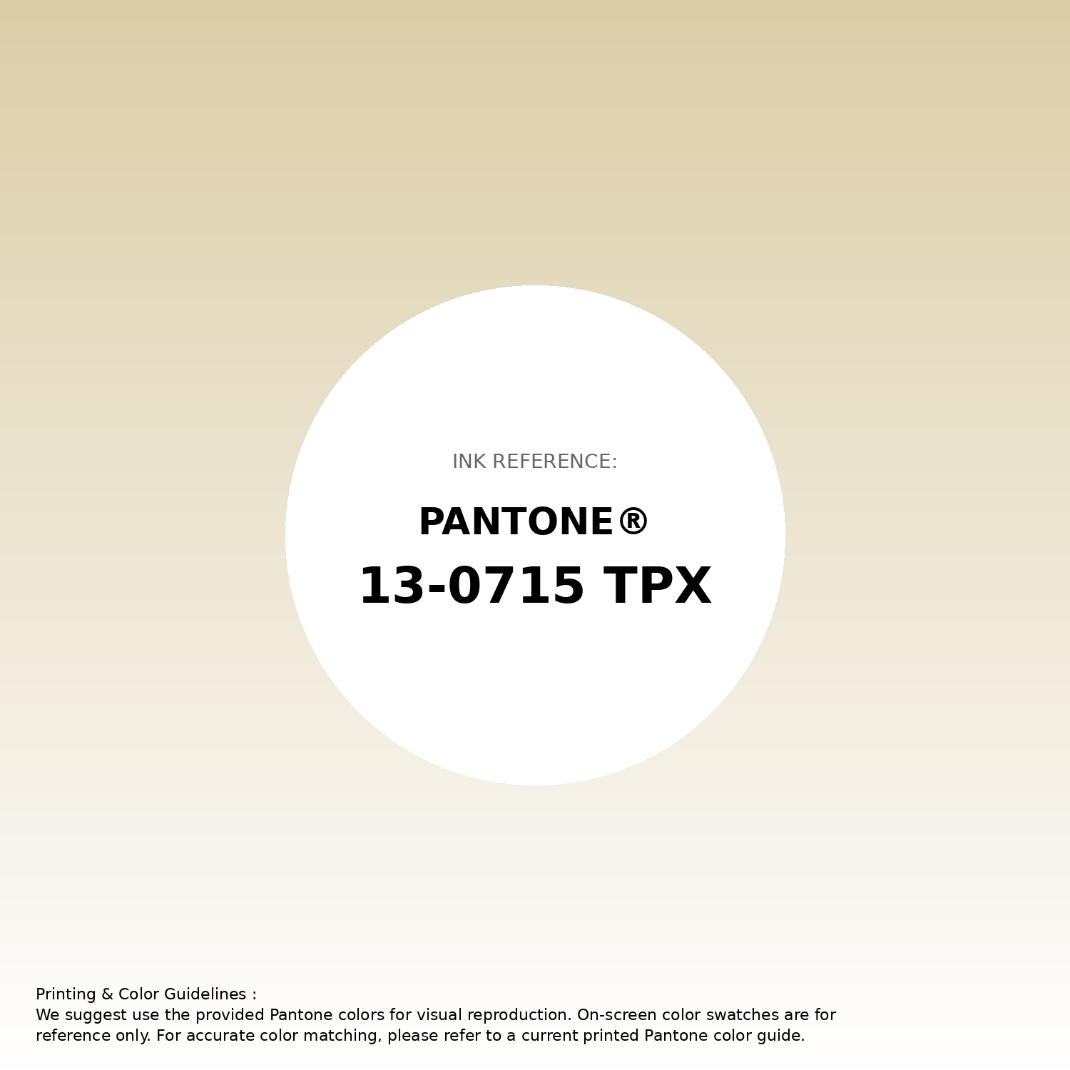 Stunning gradient artwork featuring Pantone 13-0715 Tpx Sea Mist Color | Hex color Code #dbcda7. Beautiful color transitions perfect for modern designs and backgrounds. #gradient #colorart #design #dbcda7