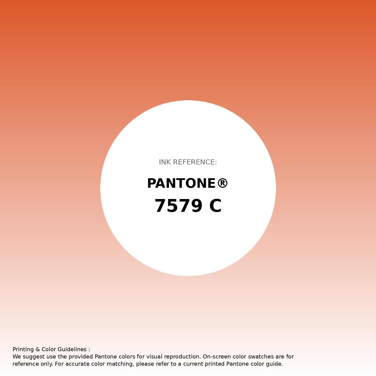 Stunning gradient artwork featuring Pantone 7579 C Color | Hex color Code #dc582a. Beautiful color transitions perfect for modern designs and backgrounds. #gradient #colorart #design #dc582a