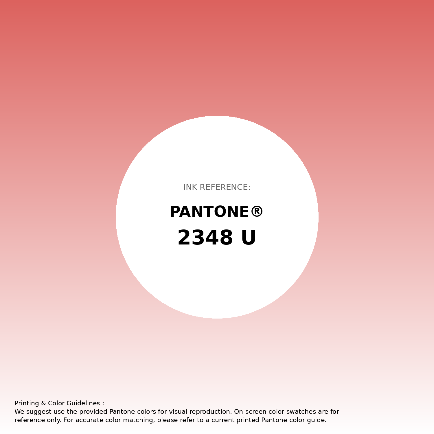 Stunning gradient artwork featuring Pantone 2348 U Color | Hex color Code #dc625e. Beautiful color transitions perfect for modern designs and backgrounds. #gradient #colorart #design #dc625e