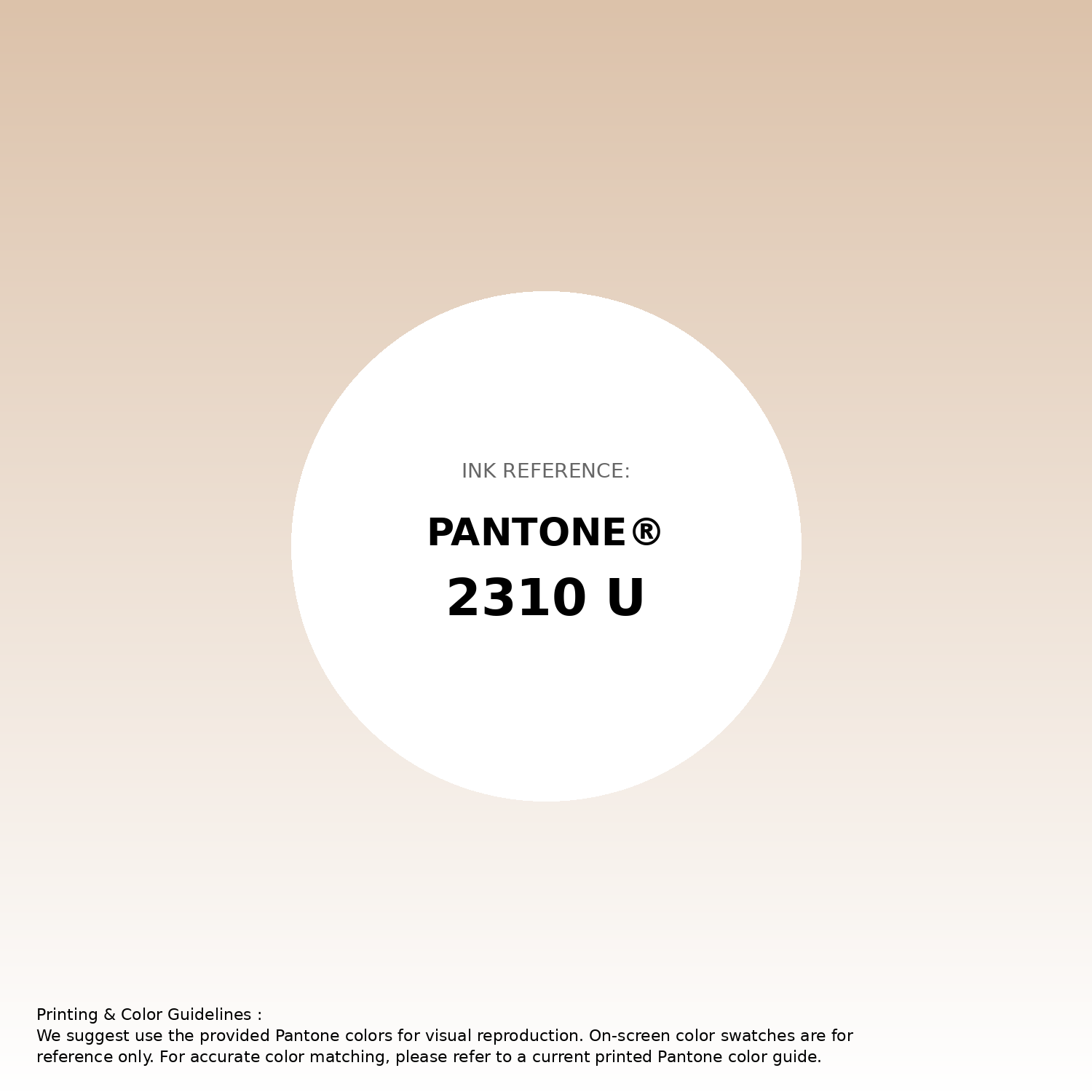 Stunning gradient artwork featuring Pantone 2310 U Color | Hex color Code #dcc2aa. Beautiful color transitions perfect for modern designs and backgrounds. #gradient #colorart #design #dcc2aa