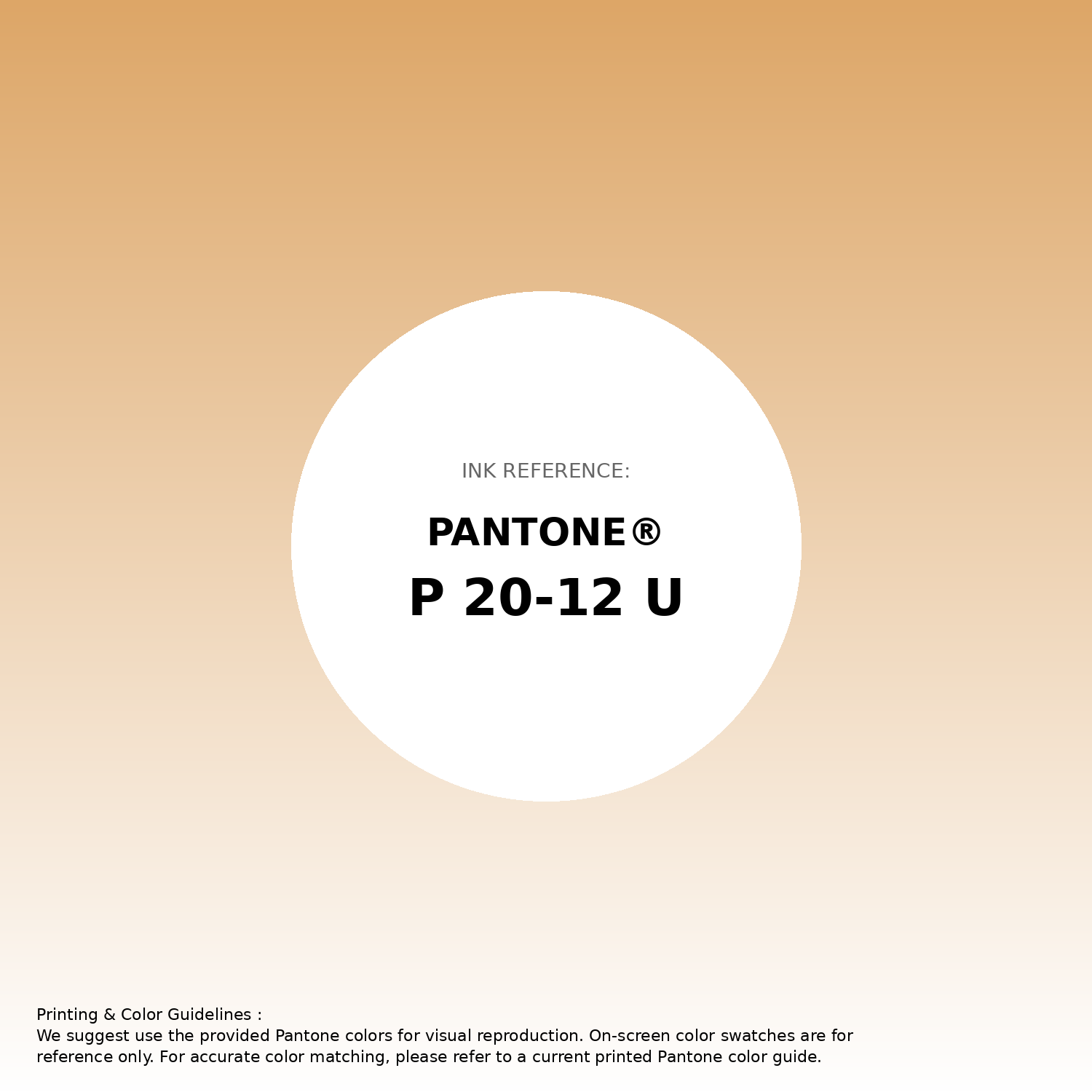 Stunning gradient artwork featuring Pantone P 20-12 U Color | Hex color Code #dda667. Beautiful color transitions perfect for modern designs and backgrounds. #gradient #colorart #design #dda667