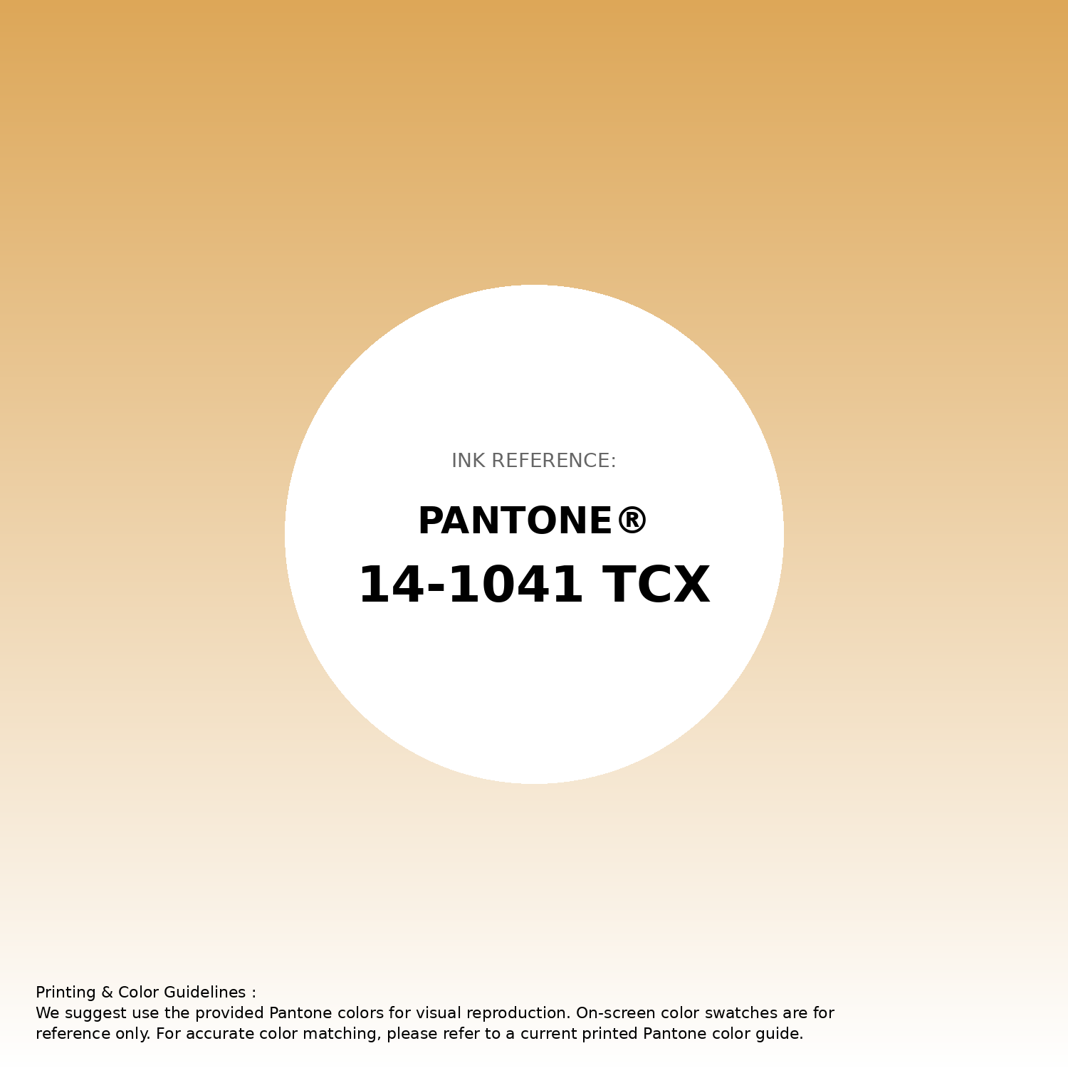 Stunning gradient artwork featuring Pantone 14-1041 Tcx Golden Apricot Color | Hex color Code #dda758. Beautiful color transitions perfect for modern designs and backgrounds. #gradient #colorart #design #dda758
