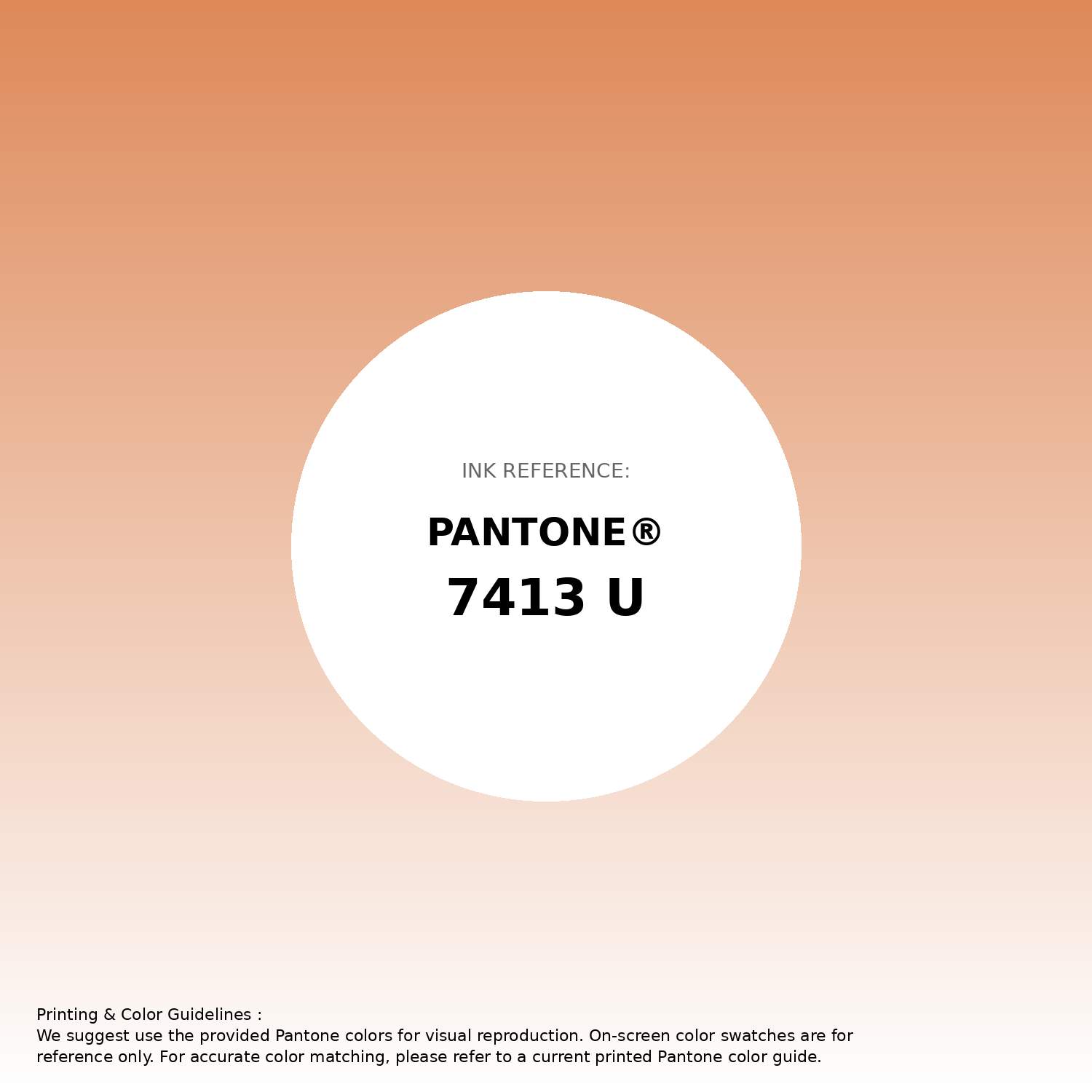 Stunning gradient artwork featuring Pantone 7413 U Color | Hex color Code #de8958. Beautiful color transitions perfect for modern designs and backgrounds. #gradient #colorart #design #de8958