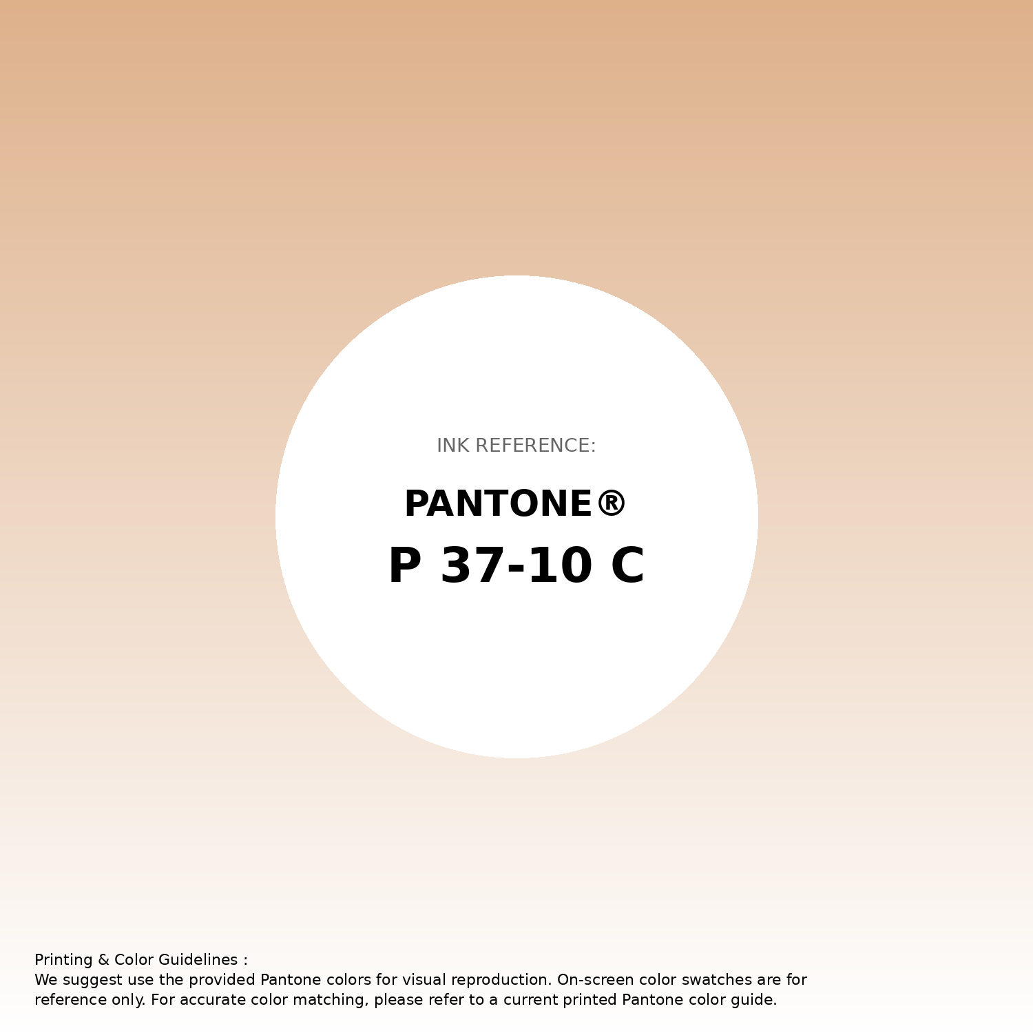 Stunning gradient artwork featuring Pantone P 37-10 C Color | Hex color Code #deb18b. Beautiful color transitions perfect for modern designs and backgrounds. #gradient #colorart #design #deb18b