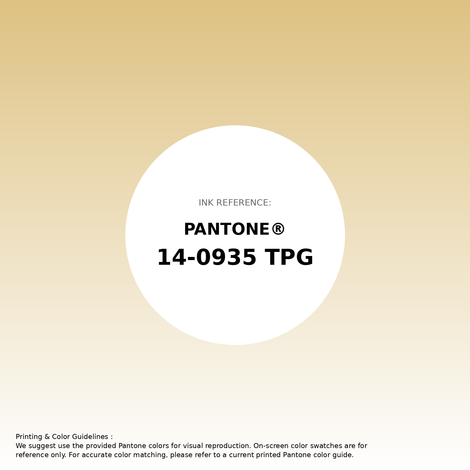 Stunning gradient artwork featuring Pantone 14-0935 Tpg Jojoba Color | Hex color Code #dec283. Beautiful color transitions perfect for modern designs and backgrounds. #gradient #colorart #design #dec283
