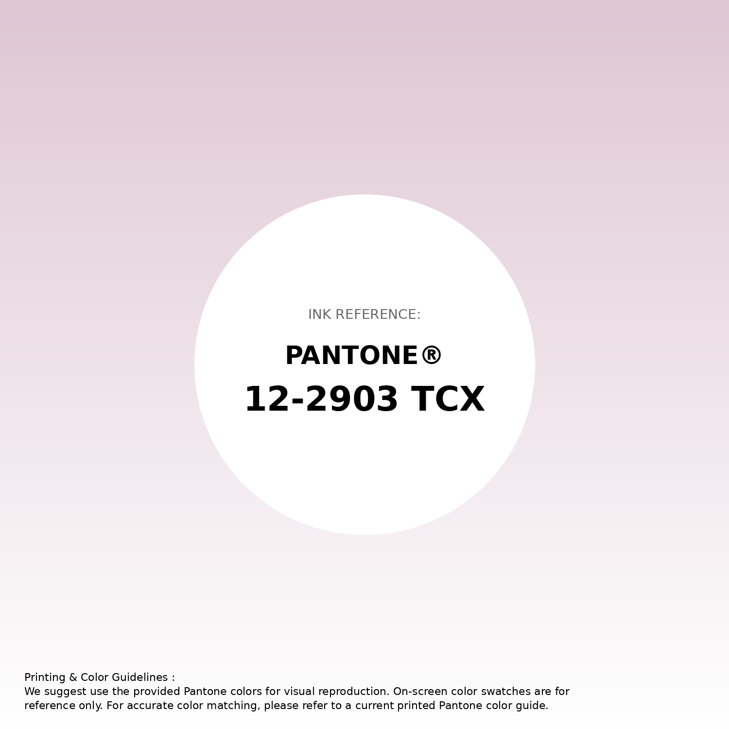 Hex Color #dec6d3 | Printing Match PANTONE 12-2903 TCX | Color