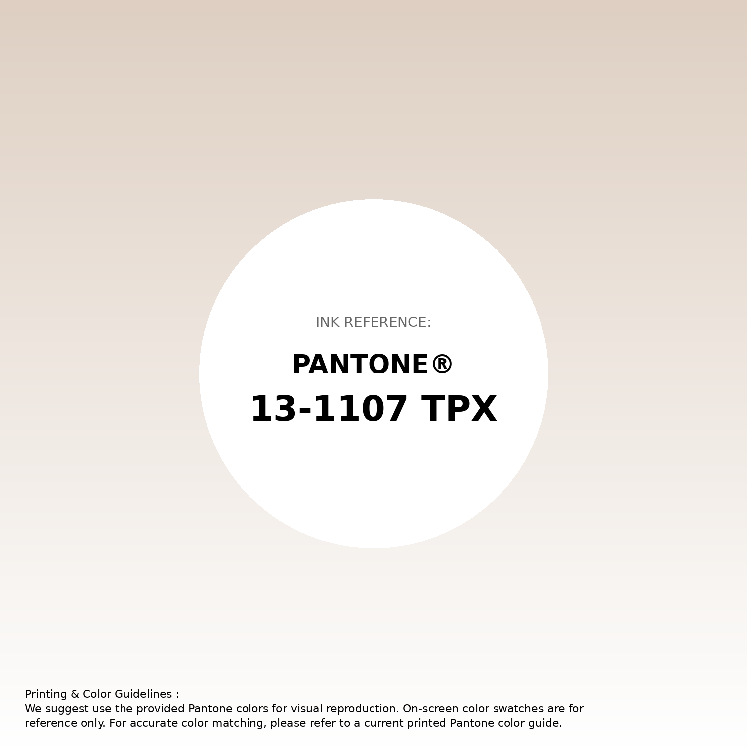 Stunning gradient artwork featuring Pantone 13-1107 Tpx Whisper Pink Color | Hex color Code #decfc2. Beautiful color transitions perfect for modern designs and backgrounds. #gradient #colorart #design #decfc2