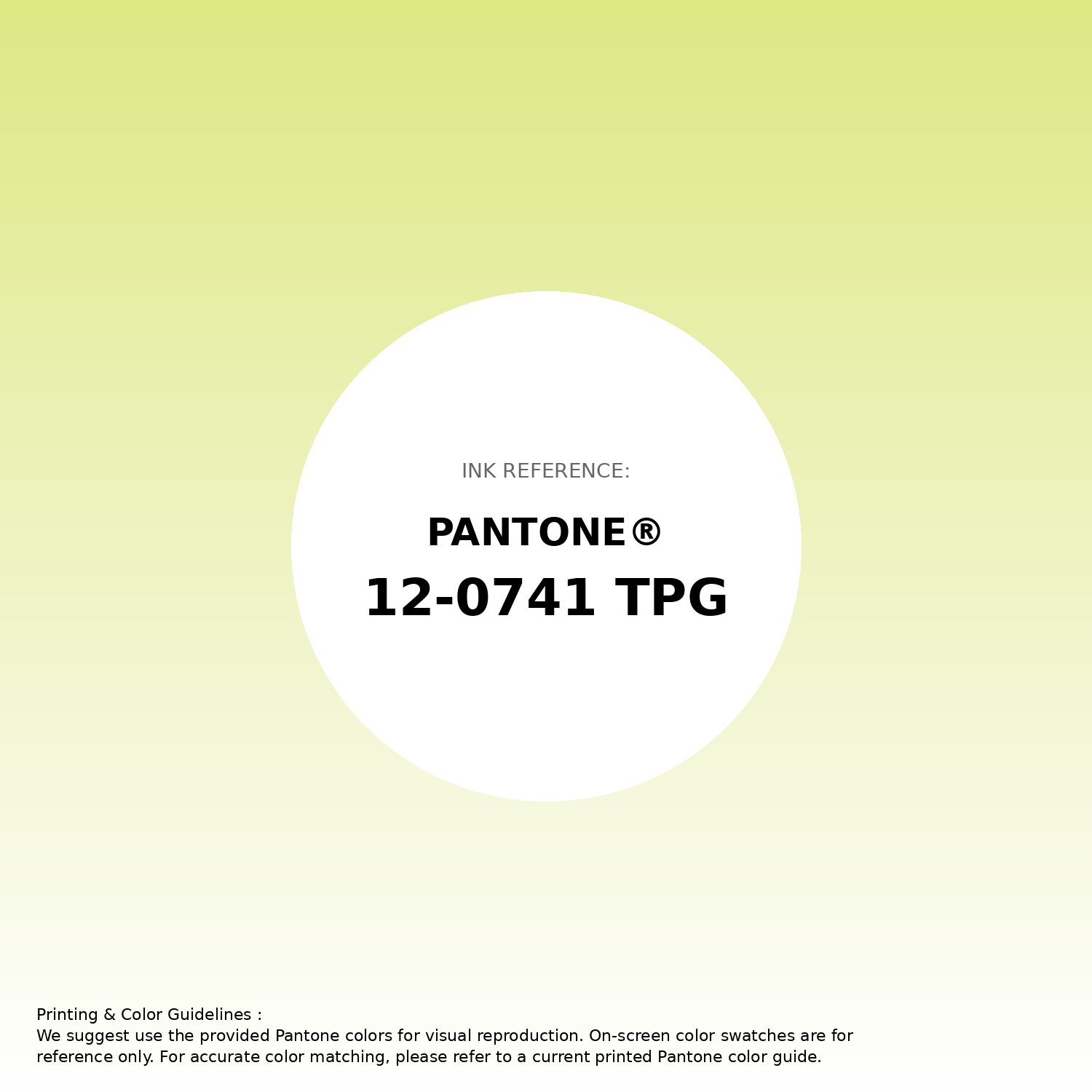 Stunning gradient artwork featuring Pantone 12-0741 Tpg Sunny Lime Color | Hex color Code #dee884. Beautiful color transitions perfect for modern designs and backgrounds. #gradient #colorart #design #dee884