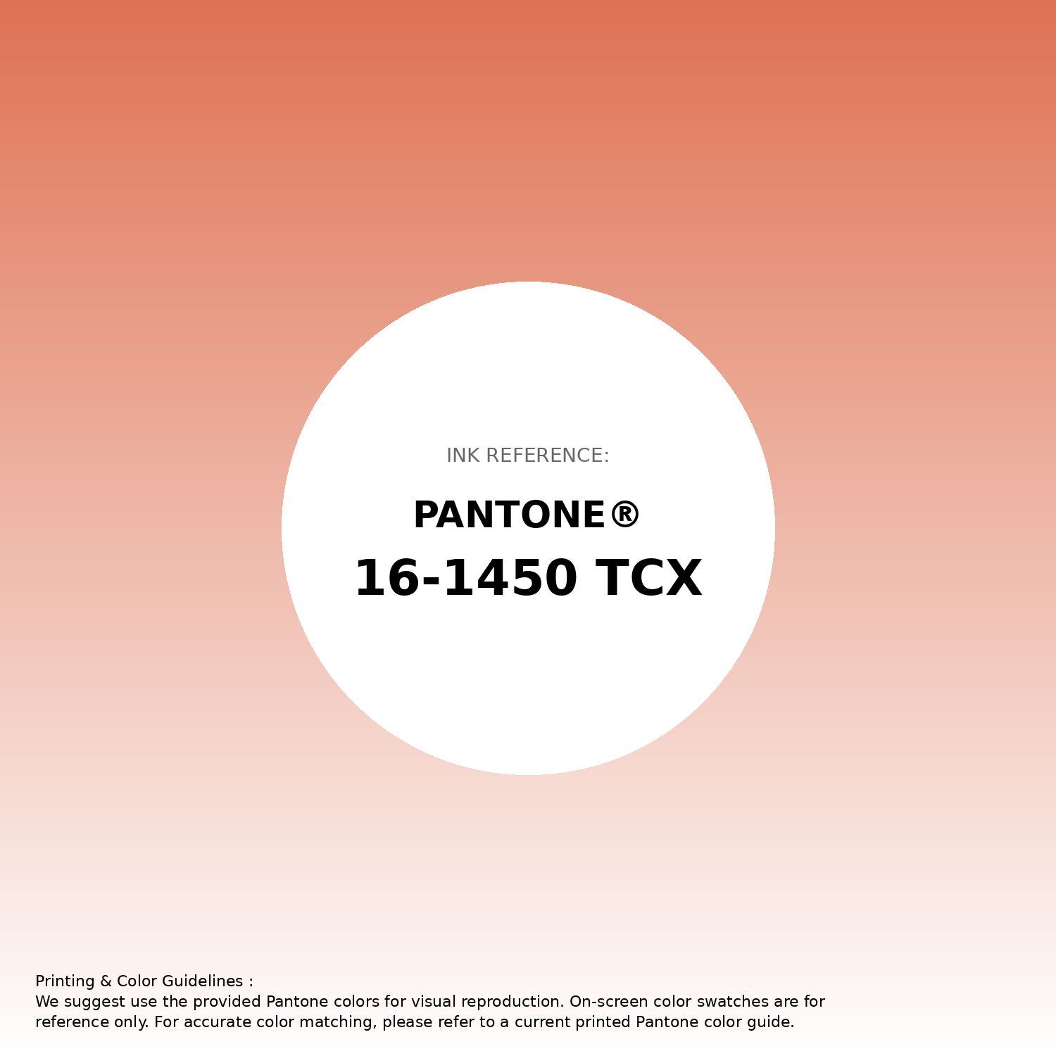 Stunning gradient artwork featuring Pantone 16-1450 Tcx Flamingo Color | Hex color Code #df7253. Beautiful color transitions perfect for modern designs and backgrounds. #gradient #colorart #design #df7253