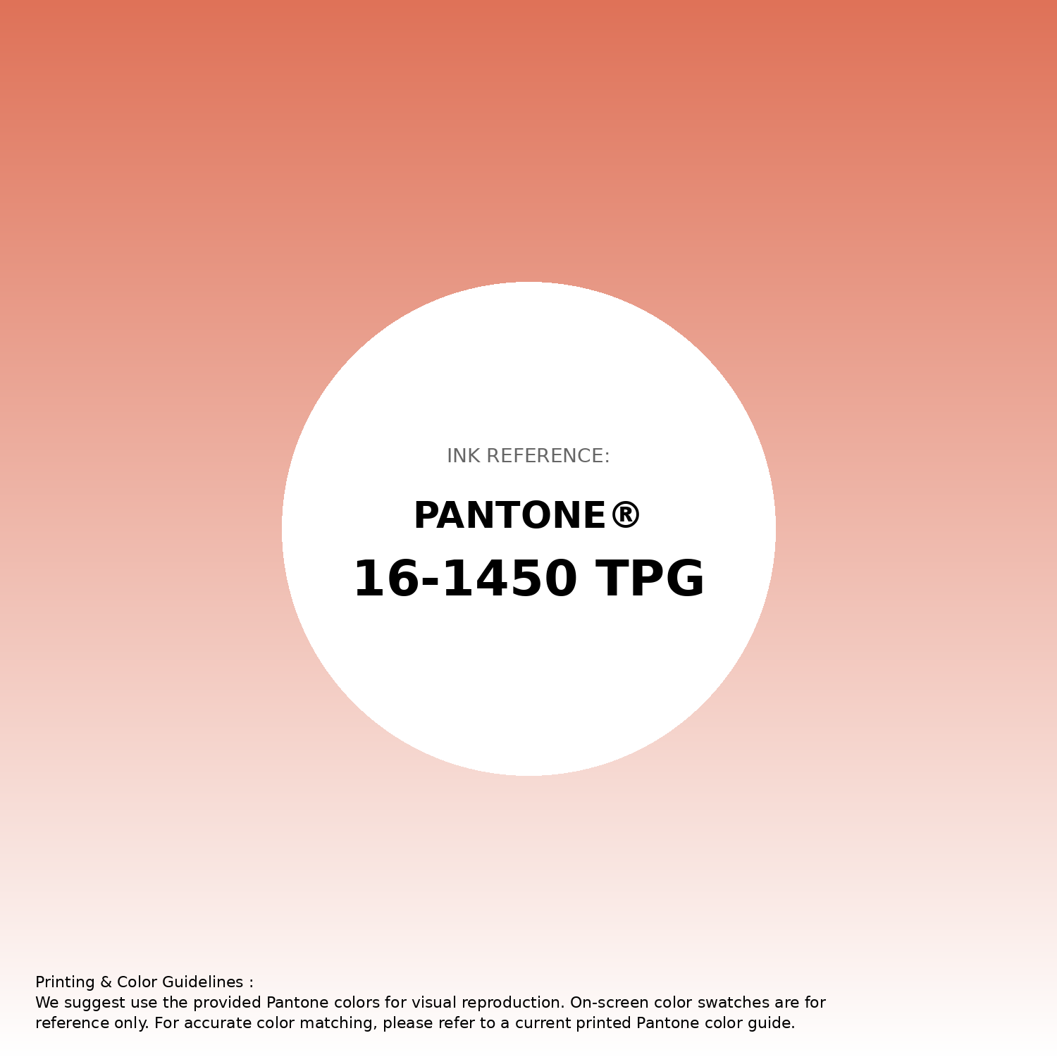 Stunning gradient artwork featuring Pantone 16-1450 Tpg Flamingo Color | Hex color Code #df7258. Beautiful color transitions perfect for modern designs and backgrounds. #gradient #colorart #design #df7258