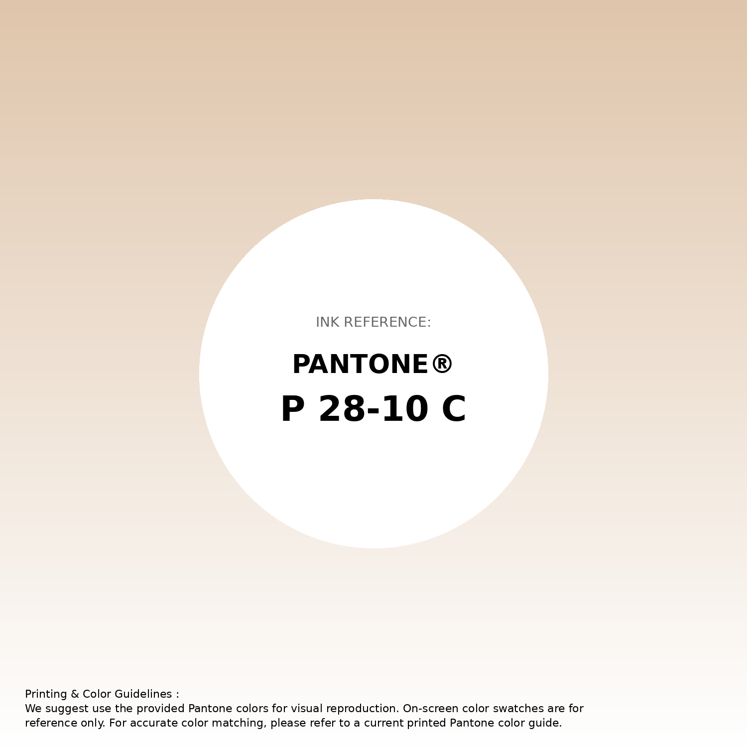 Stunning gradient artwork featuring Pantone P 28-10 C Color | Hex color Code #dfc5ab. Beautiful color transitions perfect for modern designs and backgrounds. #gradient #colorart #design #dfc5ab