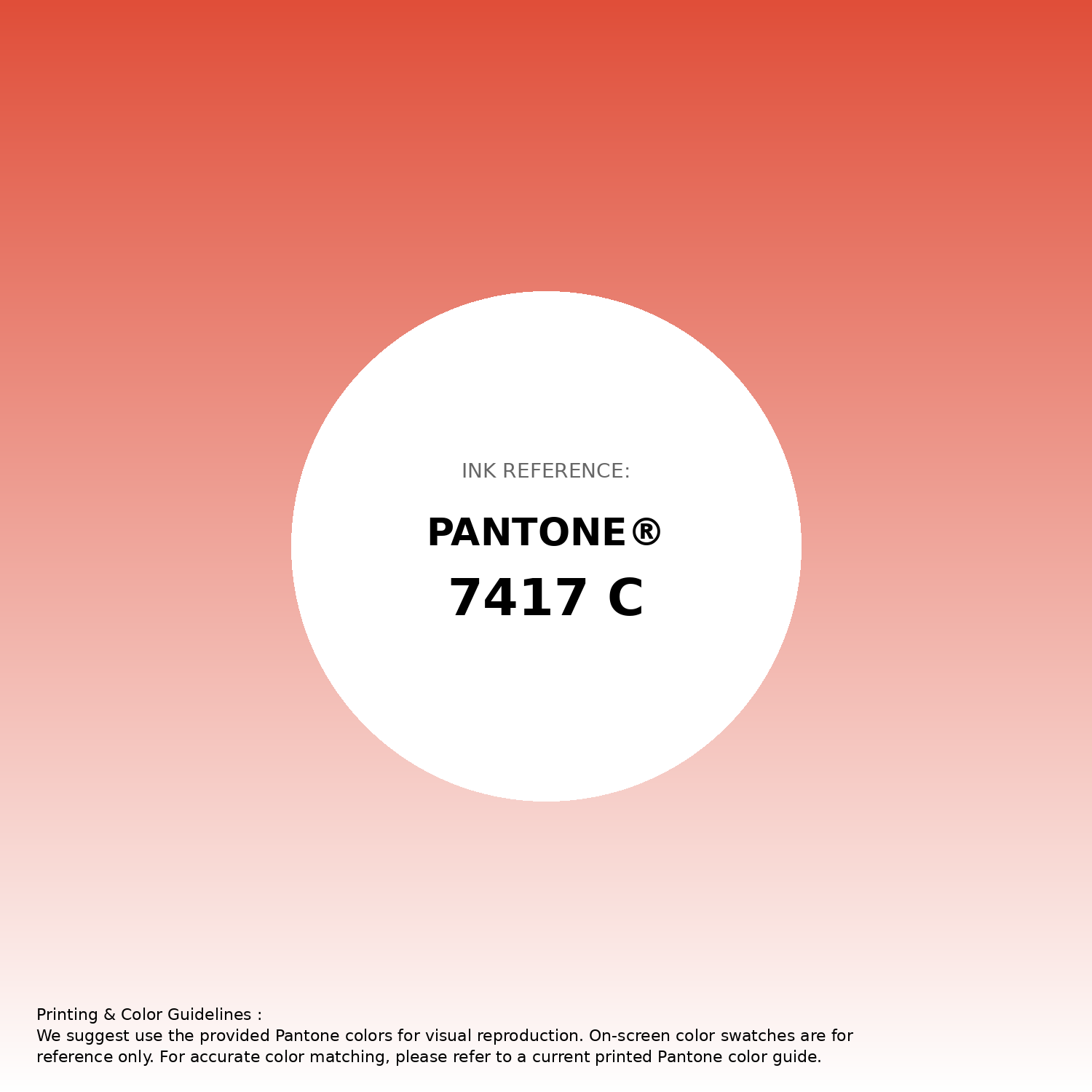 Stunning gradient artwork featuring Pantone 7417 C Color | Hex color Code #e04e39. Beautiful color transitions perfect for modern designs and backgrounds. #gradient #colorart #design #e04e39