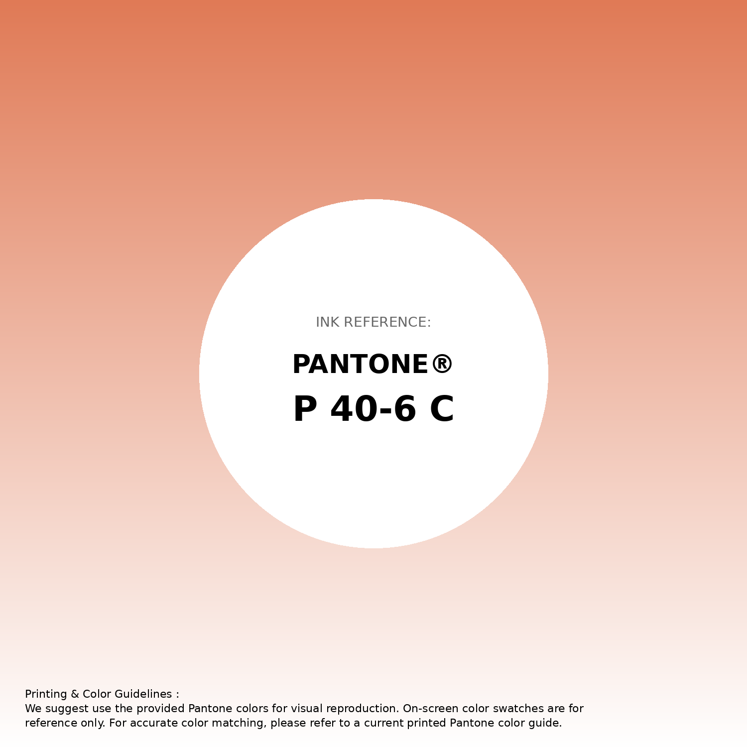 Stunning gradient artwork featuring Pantone P 40-6 C Color | Hex color Code #e07a56. Beautiful color transitions perfect for modern designs and backgrounds. #gradient #colorart #design #e07a56