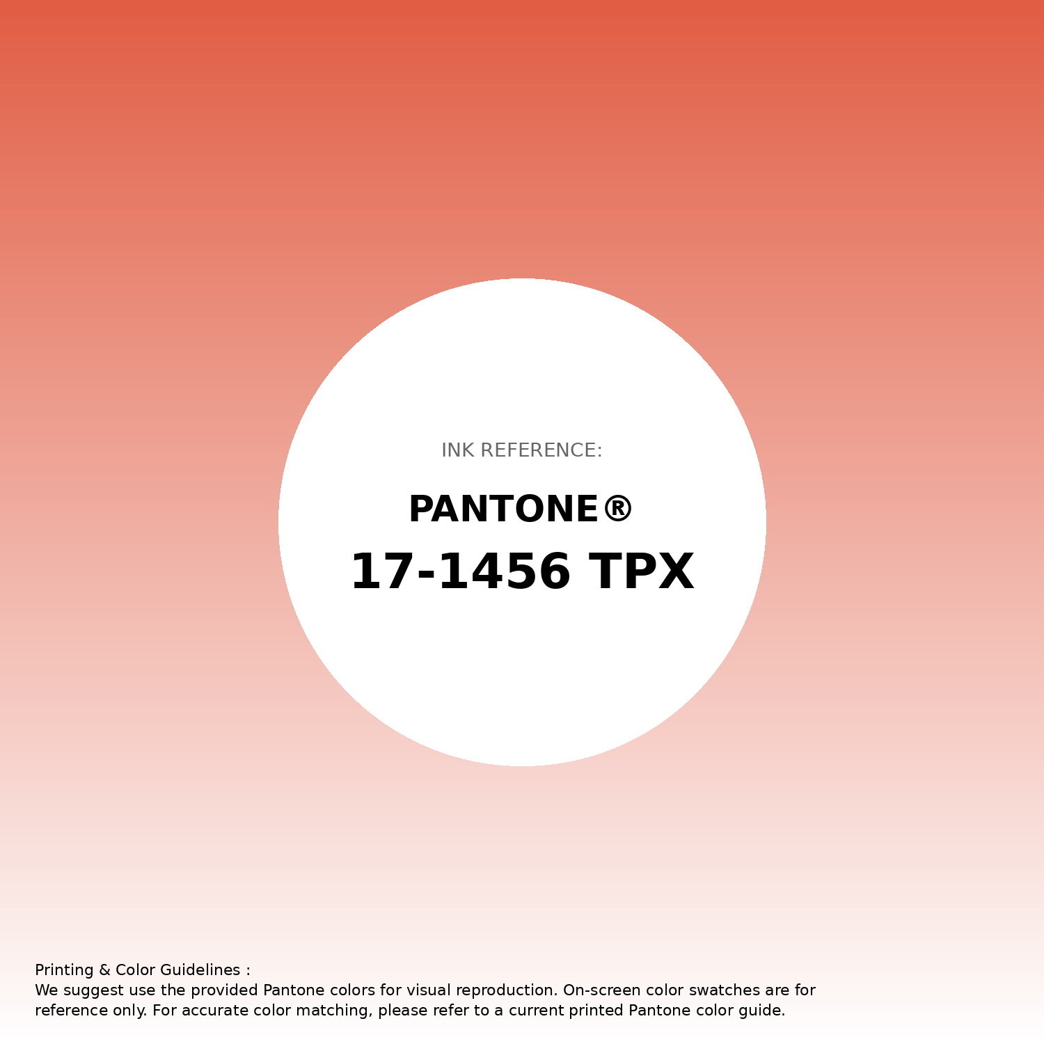 Hex Color #e15d44 | Printing Match PANTONE 17-1456 TPX | Color