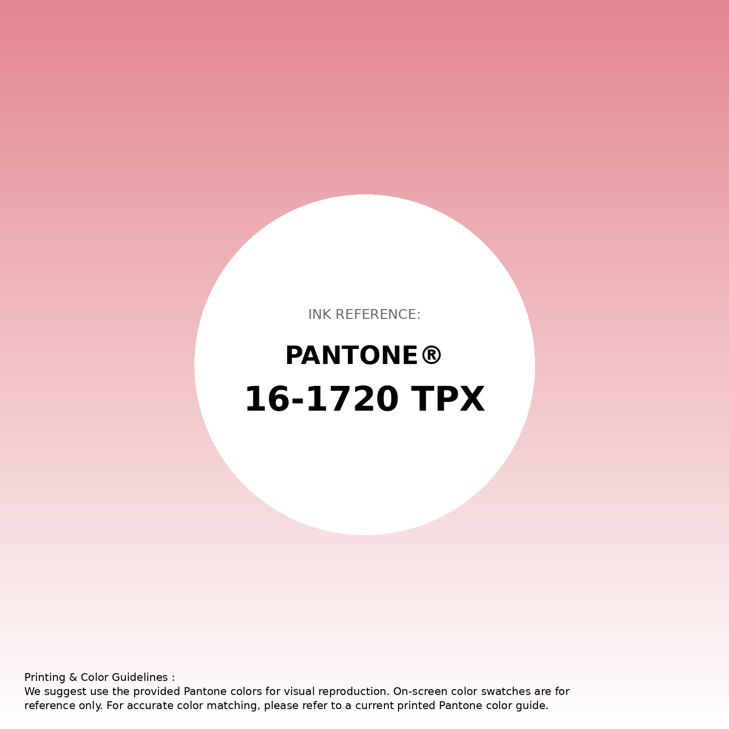 Hex Color #e3868f | Printing Match PANTONE 16-1720 TPX | Color