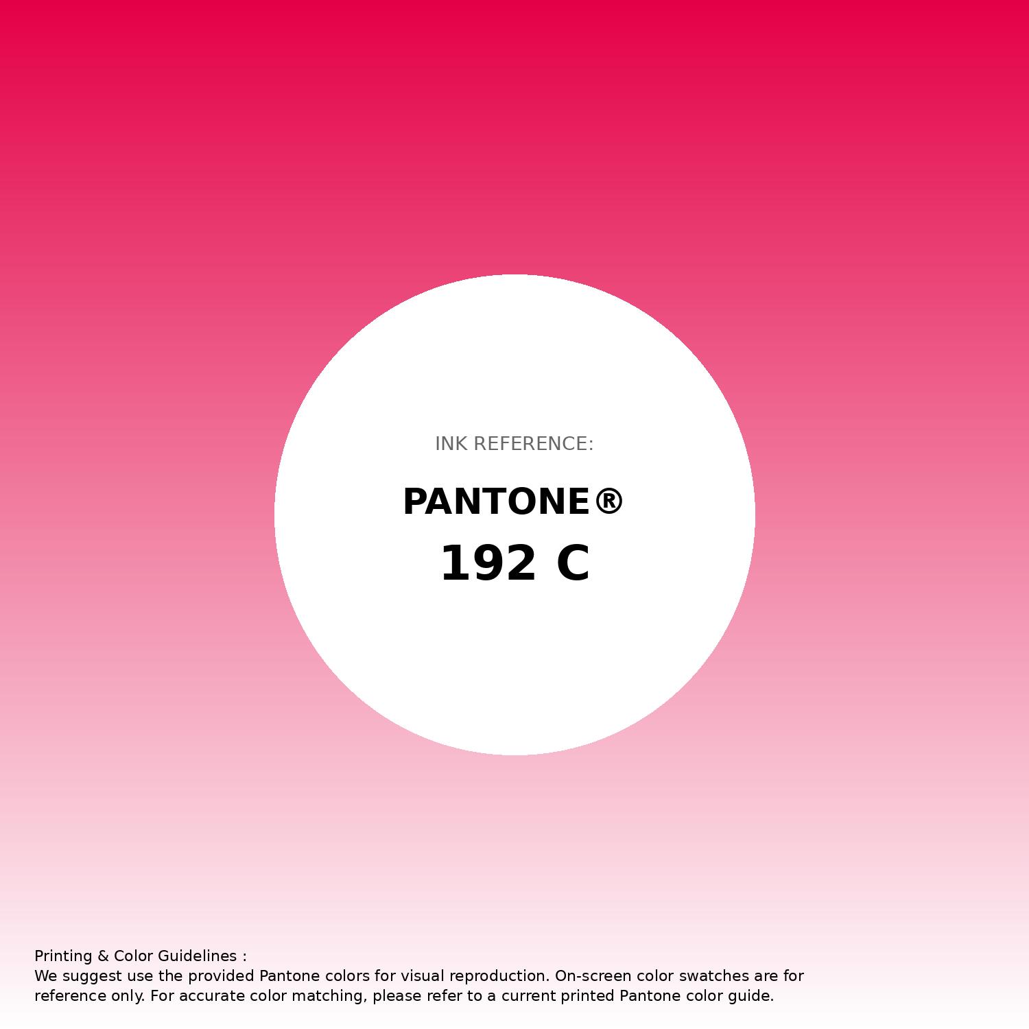 Stunning gradient artwork featuring Pantone 192 C Color | Hex color Code #e40046. Beautiful color transitions perfect for modern designs and backgrounds. #gradient #colorart #design #e40046