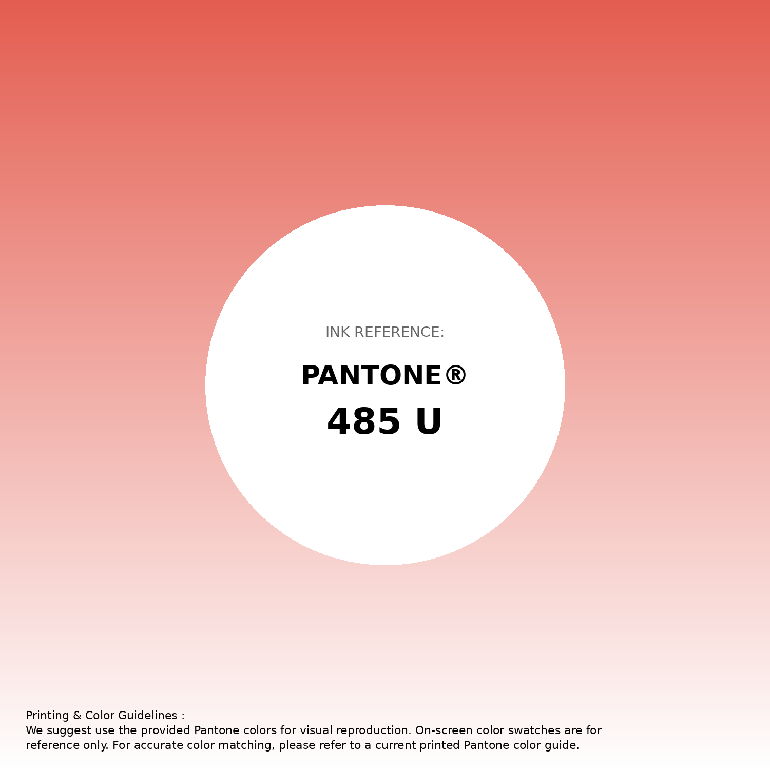 Stunning gradient artwork featuring Pantone 485 U Color | Hex color Code #e45d50. Beautiful color transitions perfect for modern designs and backgrounds. #gradient #colorart #design #e45d50