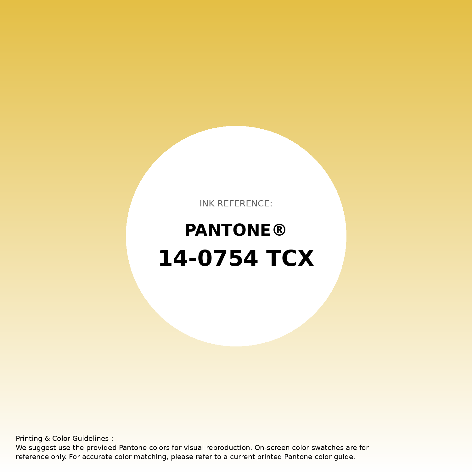 Hex Color #e4bf45 | Printing Match PANTONE 14-0754 TCX | Color