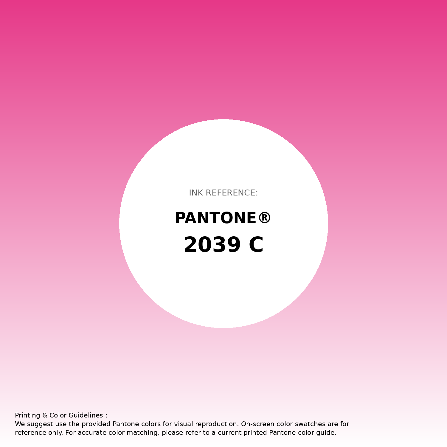 Stunning gradient artwork featuring Pantone 2039 C Color | Hex color Code #e63888. Beautiful color transitions perfect for modern designs and backgrounds. #gradient #colorart #design #e63888