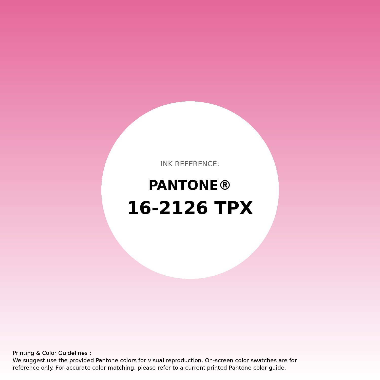 Hex Color #e6679a | Printing Match PANTONE 16-2126 TPX | Color