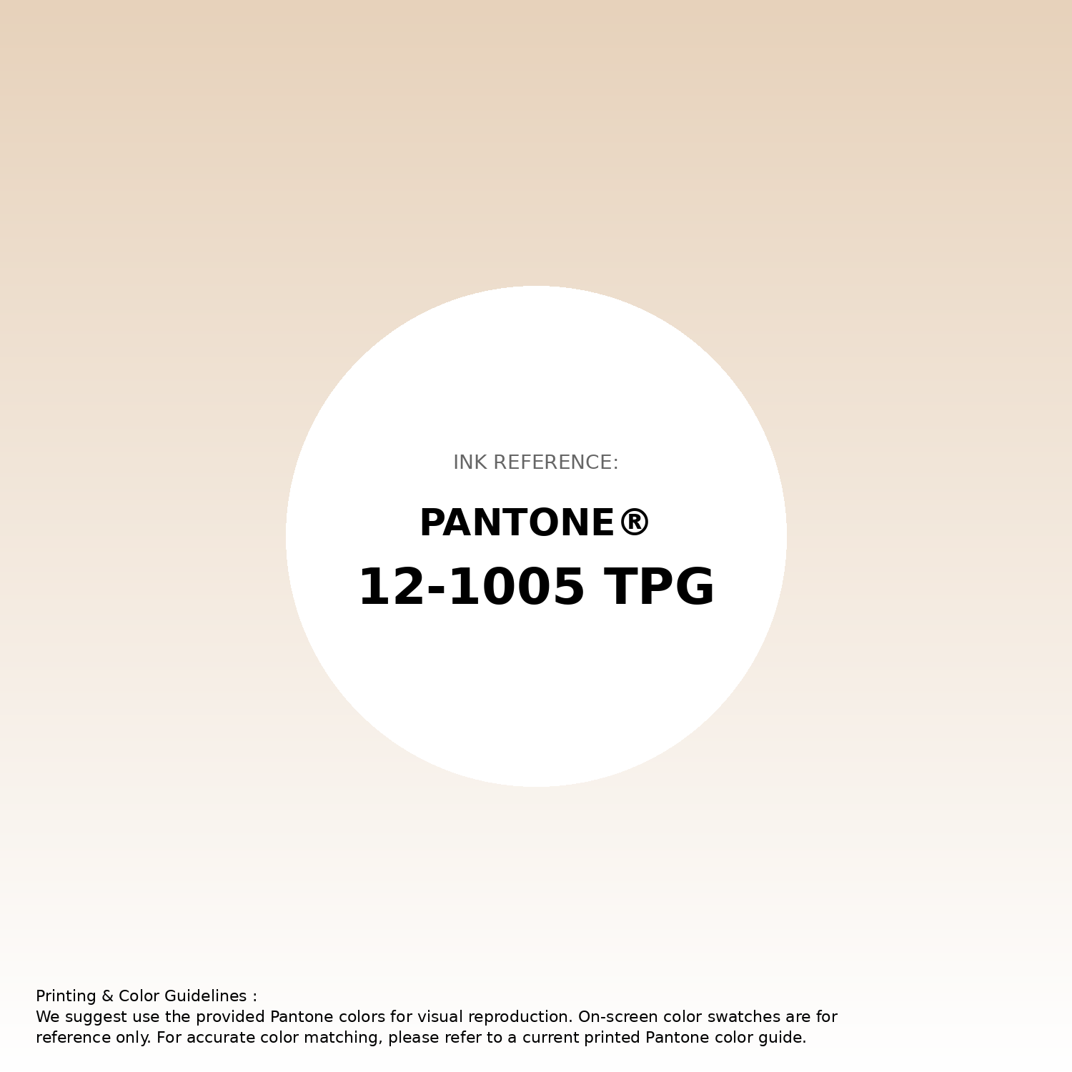 Stunning gradient artwork featuring Pantone 12-1005 Tpg Novelle Peach Color | Hex color Code #e7d2bb. Beautiful color transitions perfect for modern designs and backgrounds. #gradient #colorart #design #e7d2bb