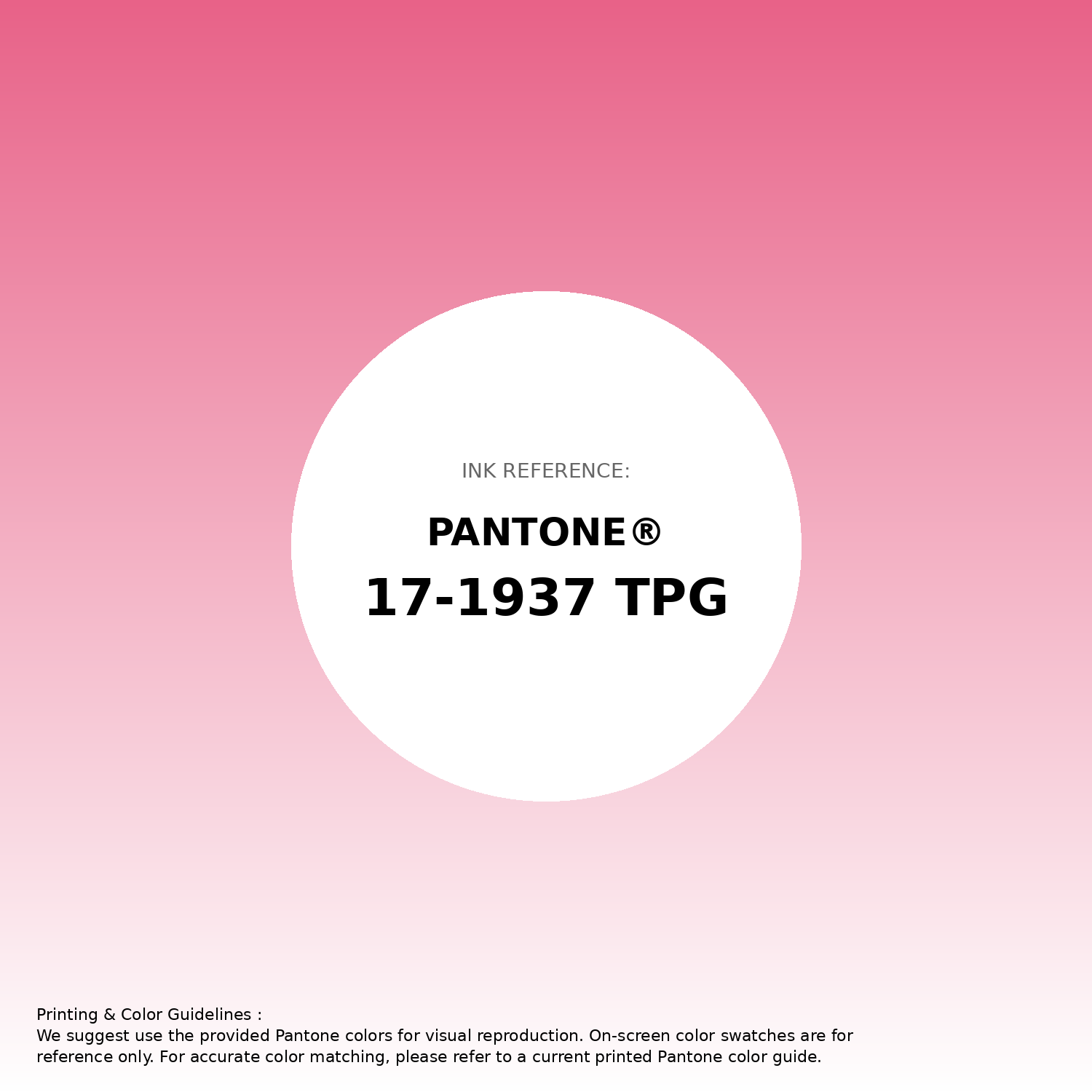 Stunning gradient artwork featuring Pantone 17-1937 Tpg Hot Pink Color | Hex color Code #e86288. Beautiful color transitions perfect for modern designs and backgrounds. #gradient #colorart #design #e86288