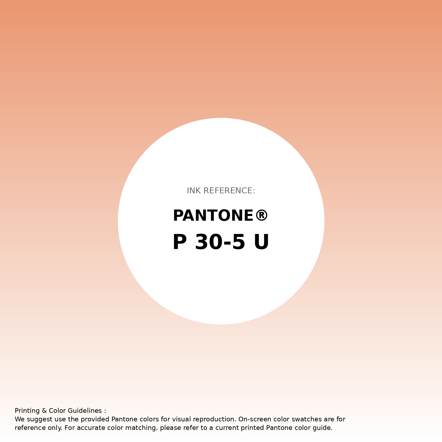 Stunning gradient artwork featuring Pantone P 30-5 U Color | Hex color Code #ea9770. Beautiful color transitions perfect for modern designs and backgrounds. #gradient #colorart #design #ea9770