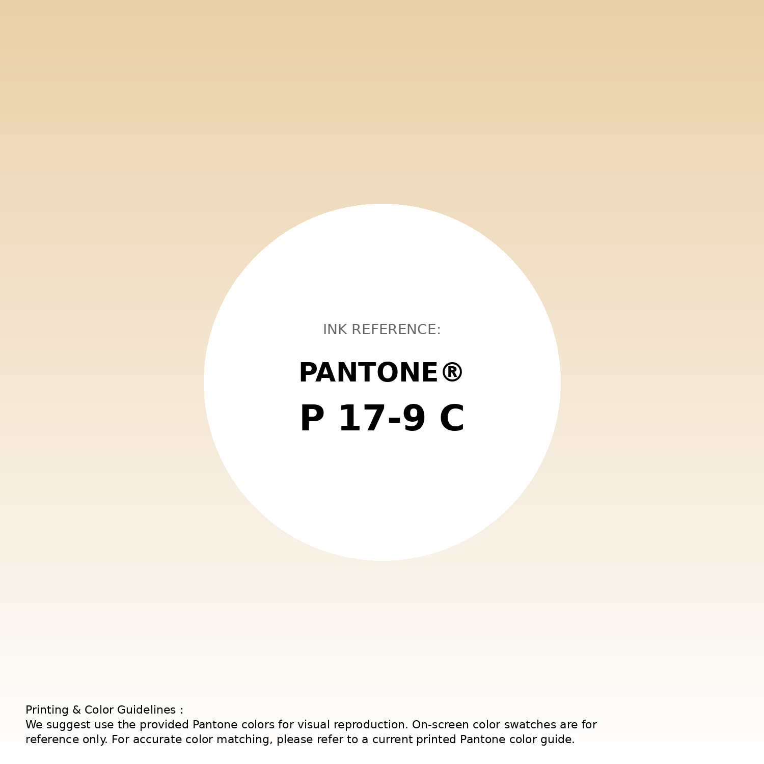 Stunning gradient artwork featuring Pantone P 17-9 C Color | Hex color Code #ead0a8. Beautiful color transitions perfect for modern designs and backgrounds. #gradient #colorart #design #ead0a8