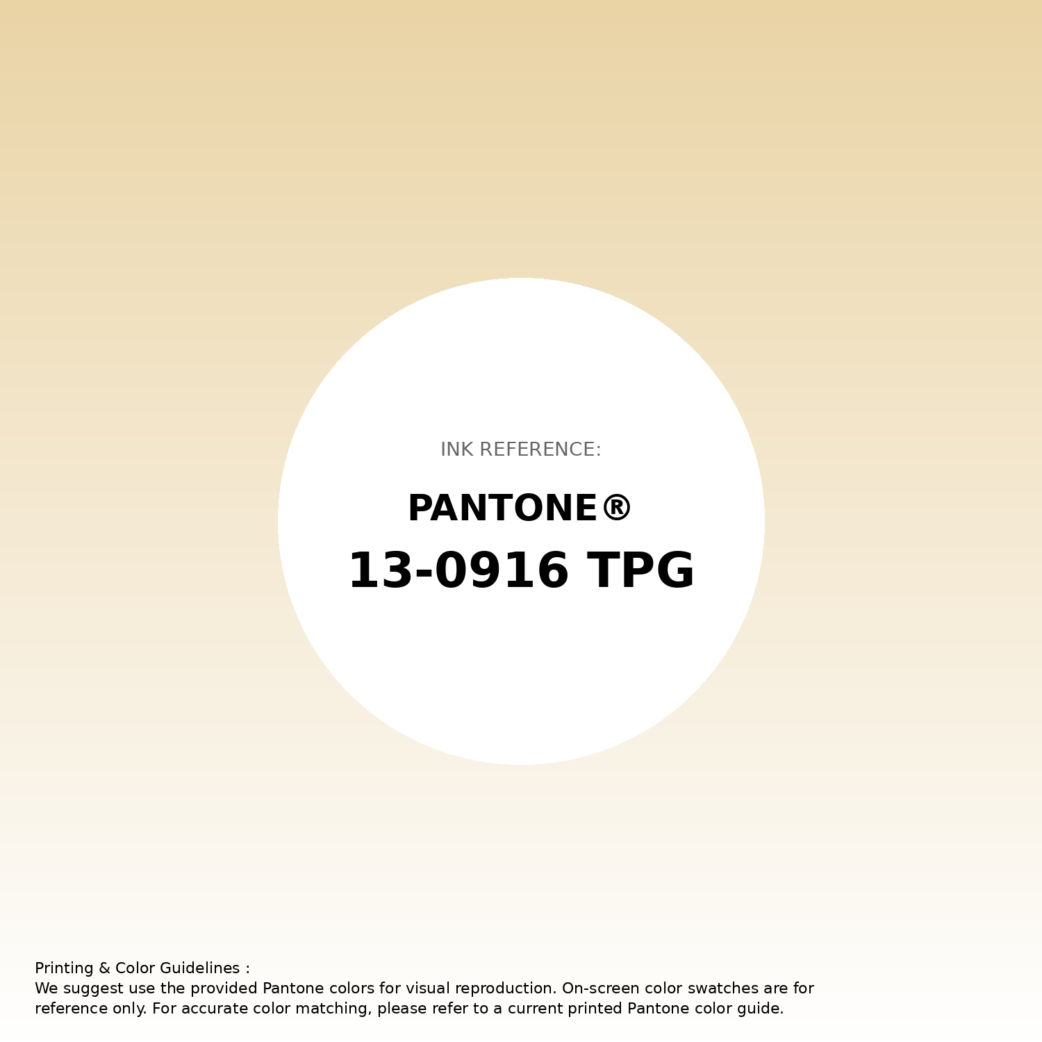 Stunning gradient artwork featuring Pantone 13-0916 Tpg Chamomile Color | Hex color Code #ead4a6. Beautiful color transitions perfect for modern designs and backgrounds. #gradient #colorart #design #ead4a6