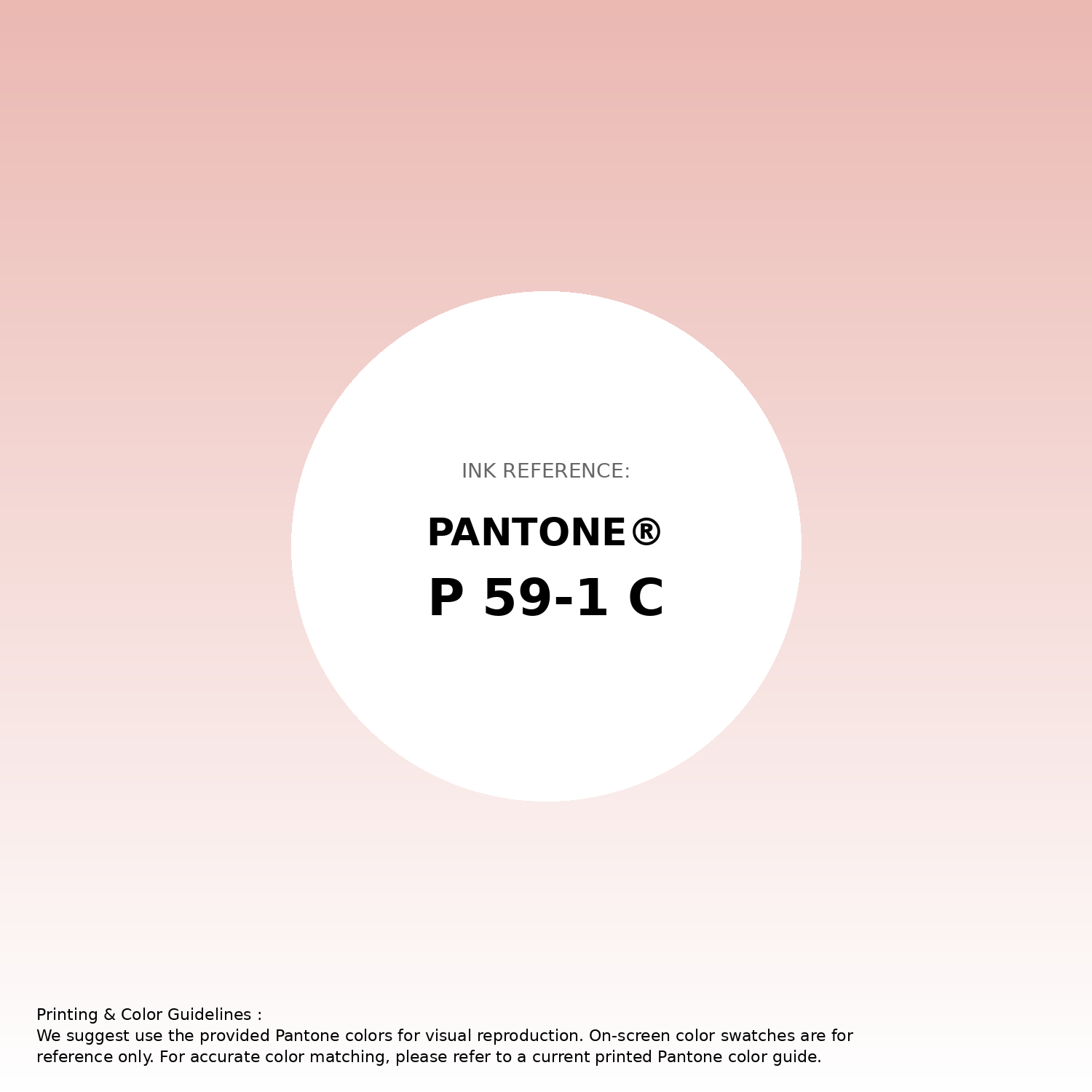 Stunning gradient artwork featuring Pantone P 59-1 C Color | Hex color Code #ebb8b2. Beautiful color transitions perfect for modern designs and backgrounds. #gradient #colorart #design #ebb8b2