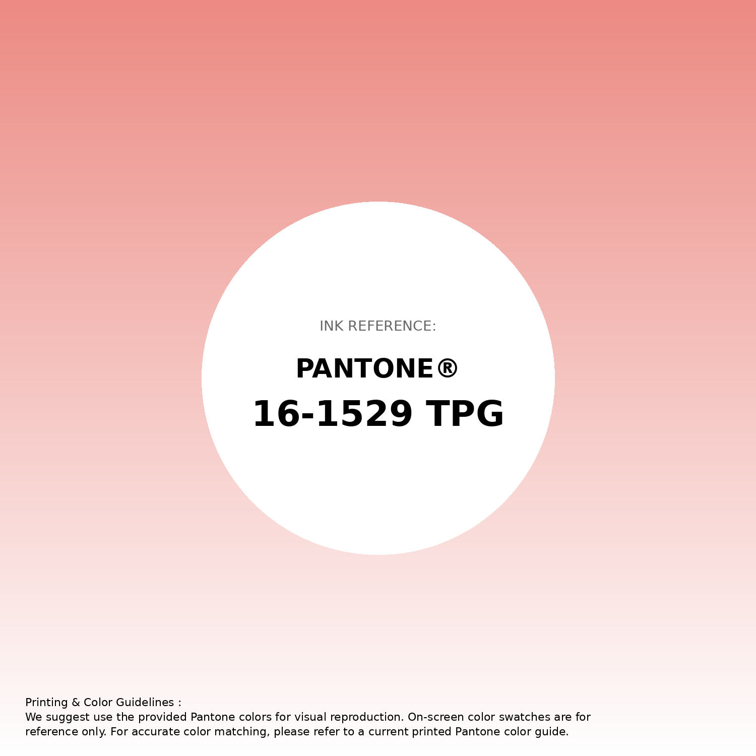 Stunning gradient artwork featuring Pantone 16-1529 Tpg Burnt Coral Color | Hex color Code #ec8a83. Beautiful color transitions perfect for modern designs and backgrounds. #gradient #colorart #design #ec8a83