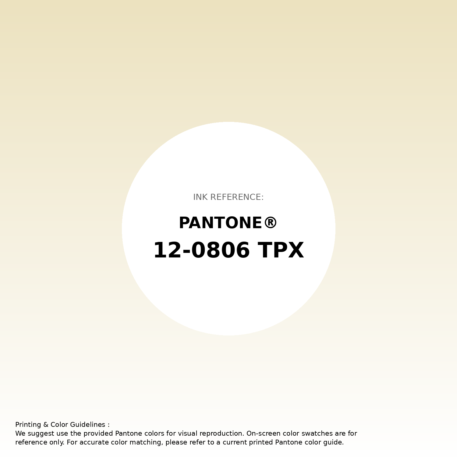 Stunning gradient artwork featuring Pantone 12-0806 Tpx Rutabaga Color | Hex color Code #ece2bf. Beautiful color transitions perfect for modern designs and backgrounds. #gradient #colorart #design #ece2bf